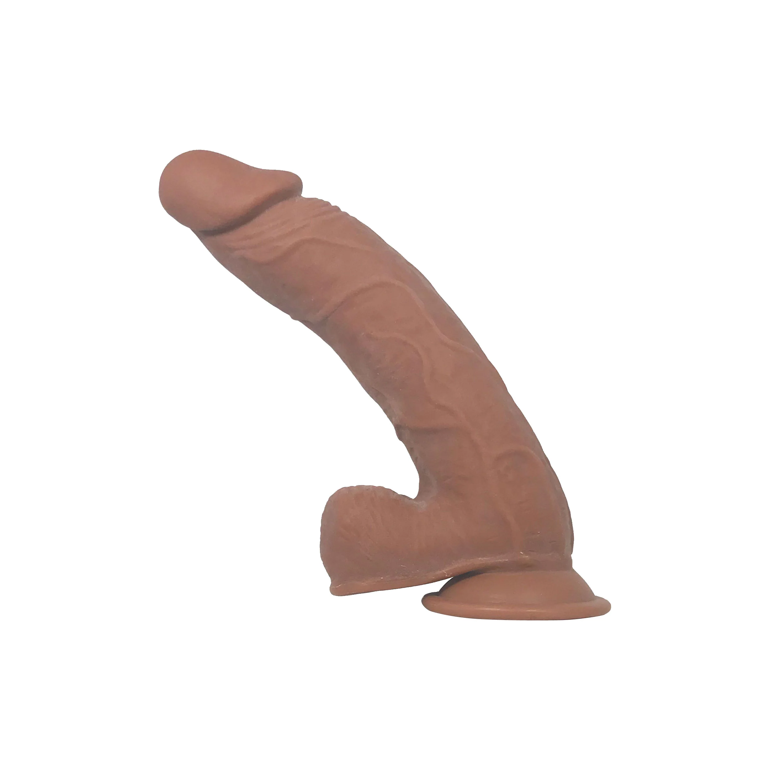 F5 9.5in Self Lubricating Dildo - Brown - Image 4
