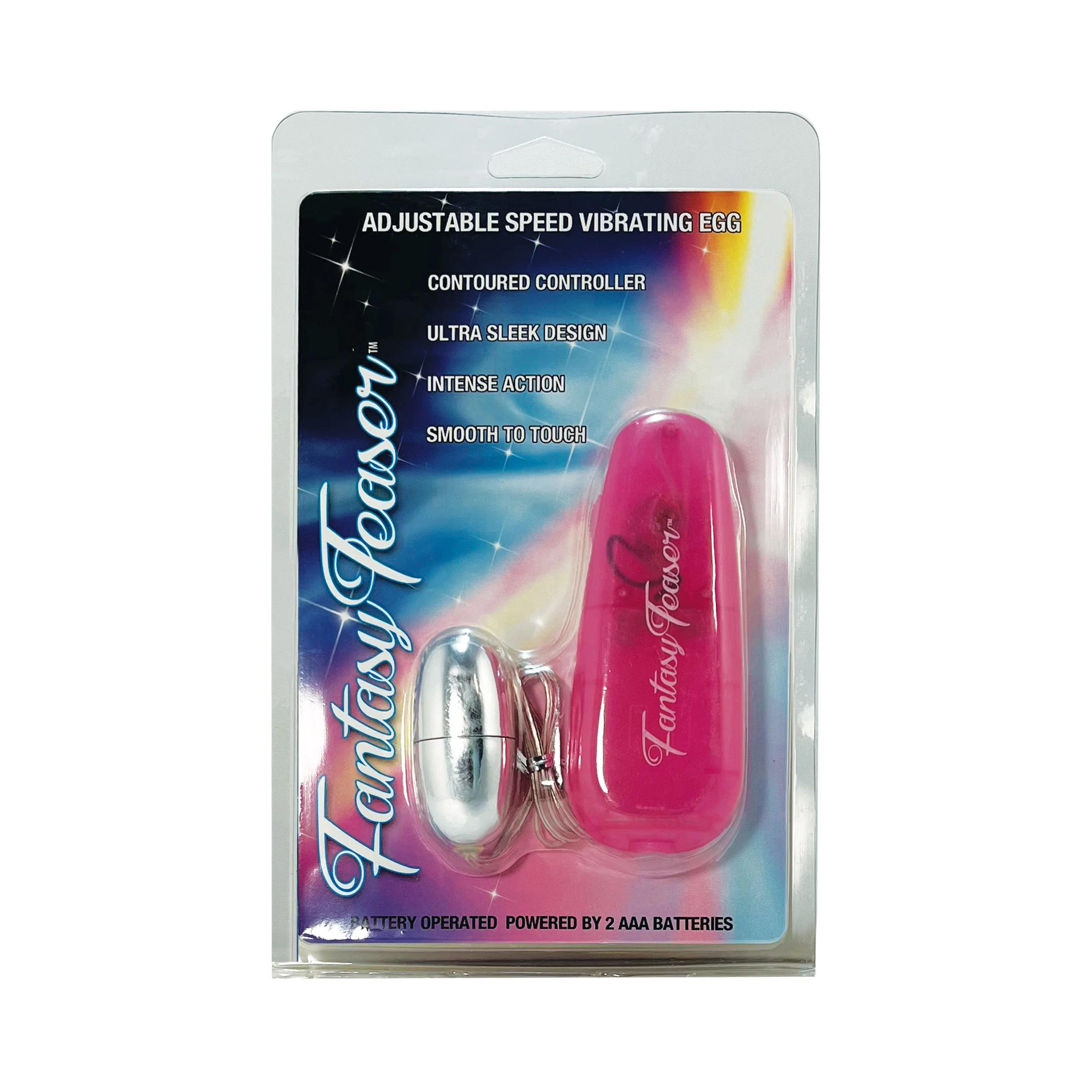 Fantasy Teaser Silver/Pink Egg Vibrator - Image 4