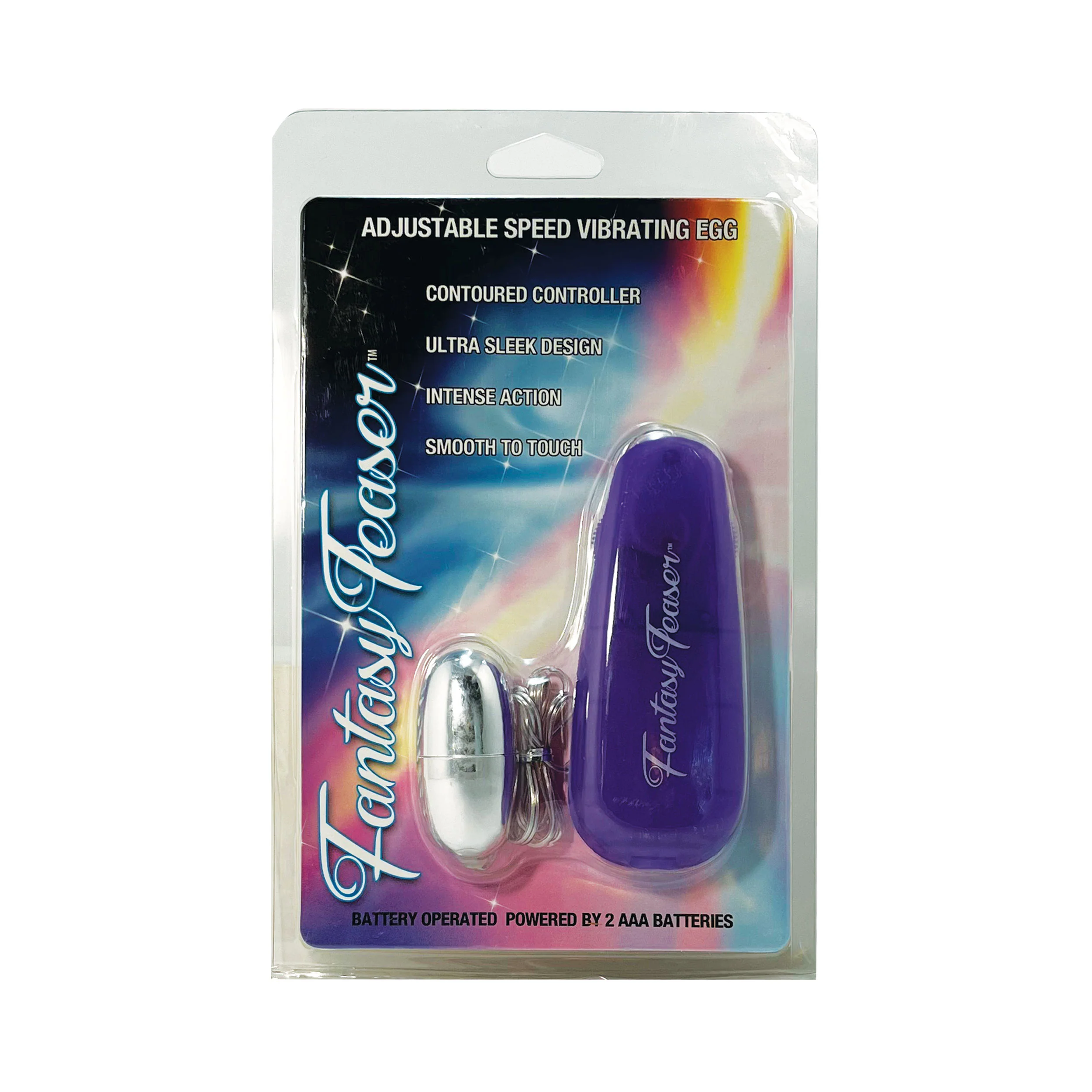 Fantasy Teaser Silver/Purple Egg Vibrator - Image 4