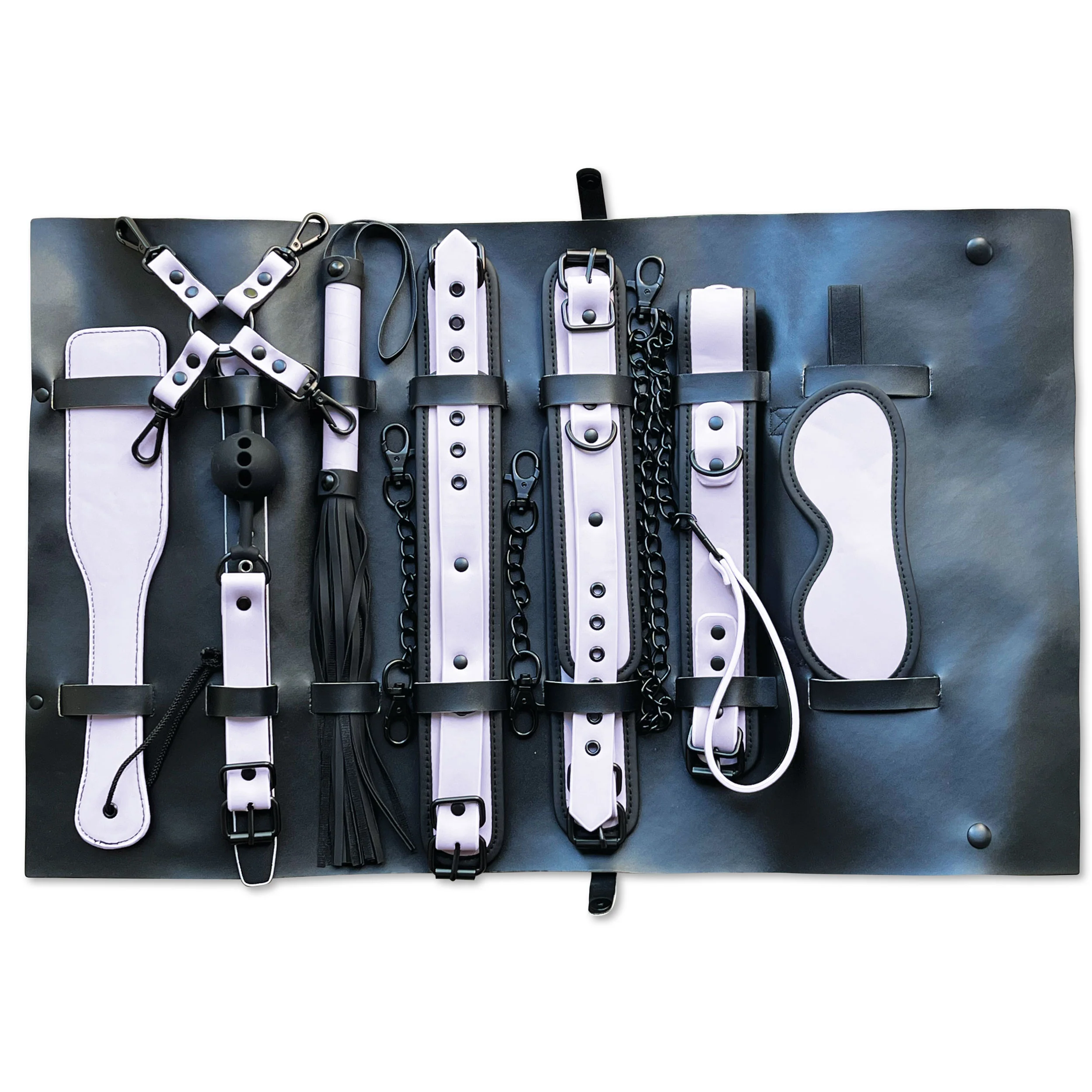 Fetish Pleasure Play Attaché Bondage Kit - Purple - Image 3