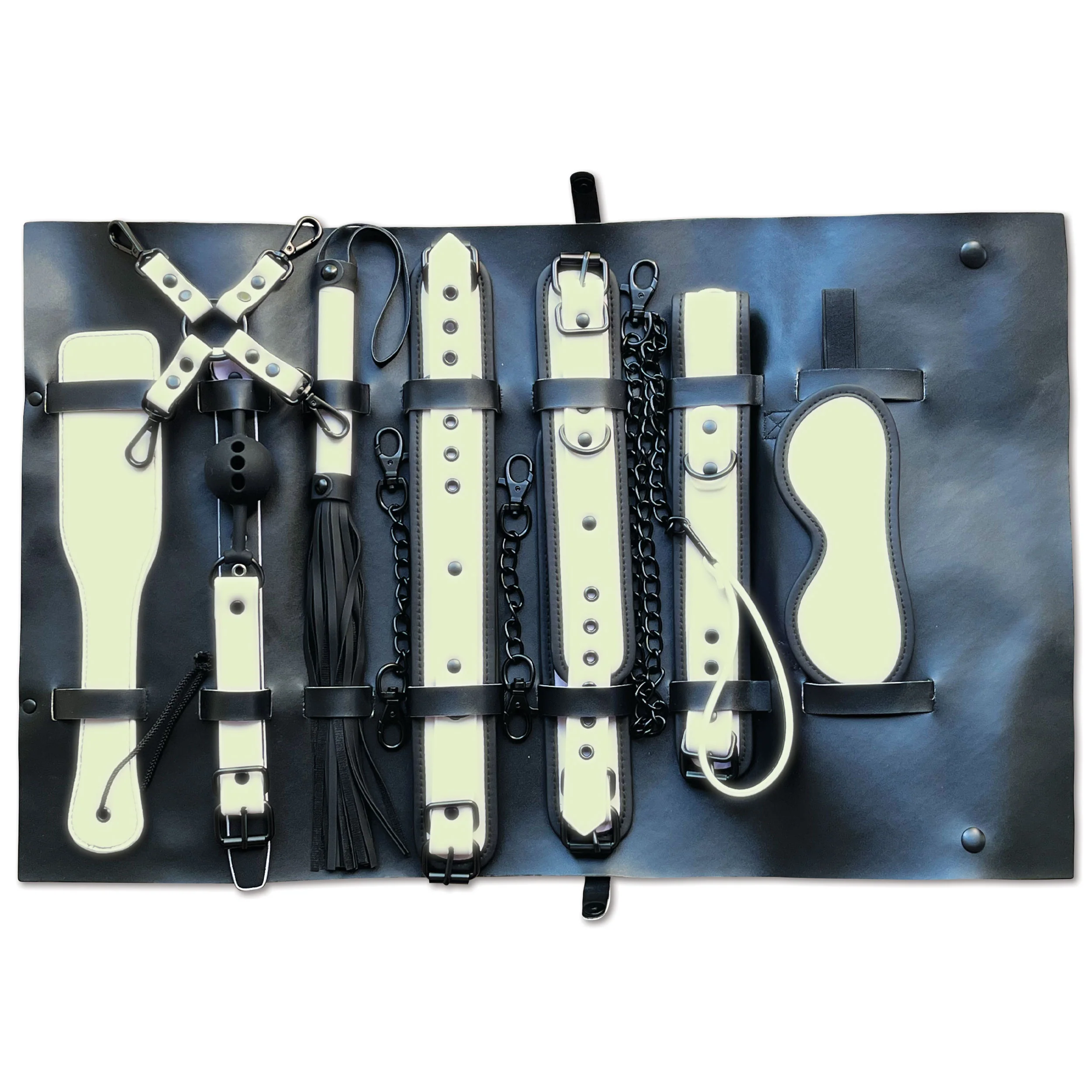 Fetish Pleasure Play Attaché Bondage Kit - Purple - Image 4