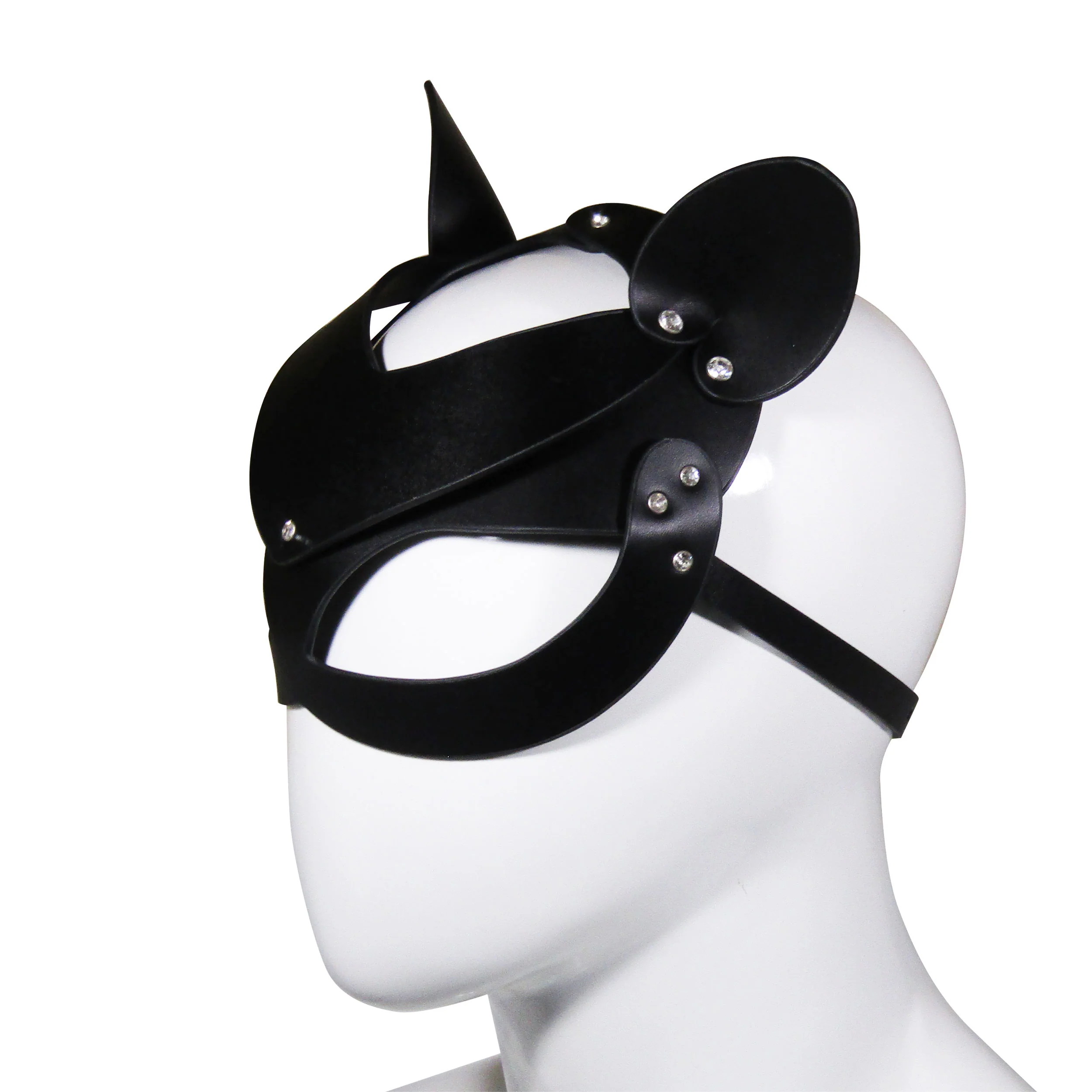 Fetish Pleasure Play Black Mouse Mask - Image 2