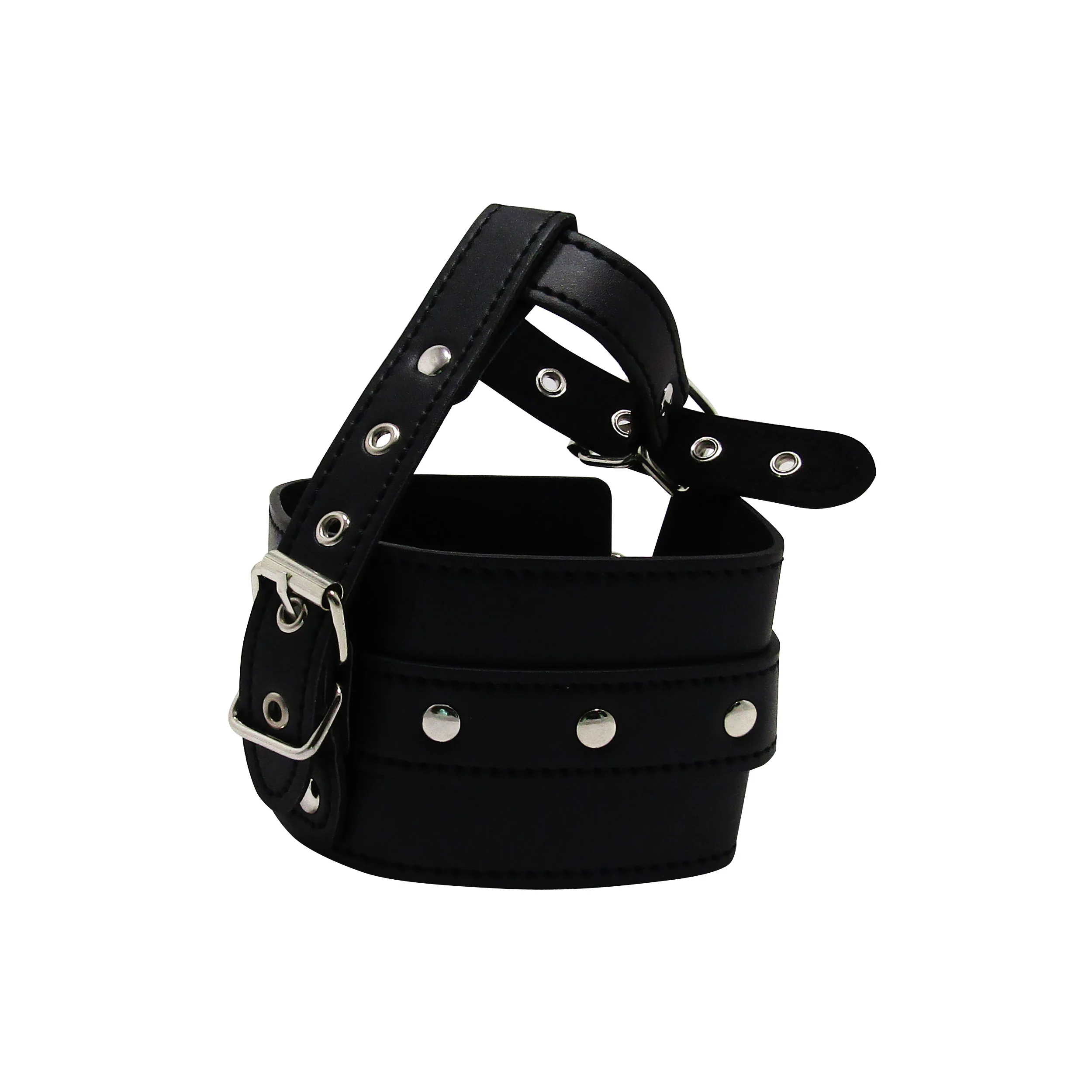 Fetish Pleasure Play Black Thumb Wrist Restraint - Image 2
