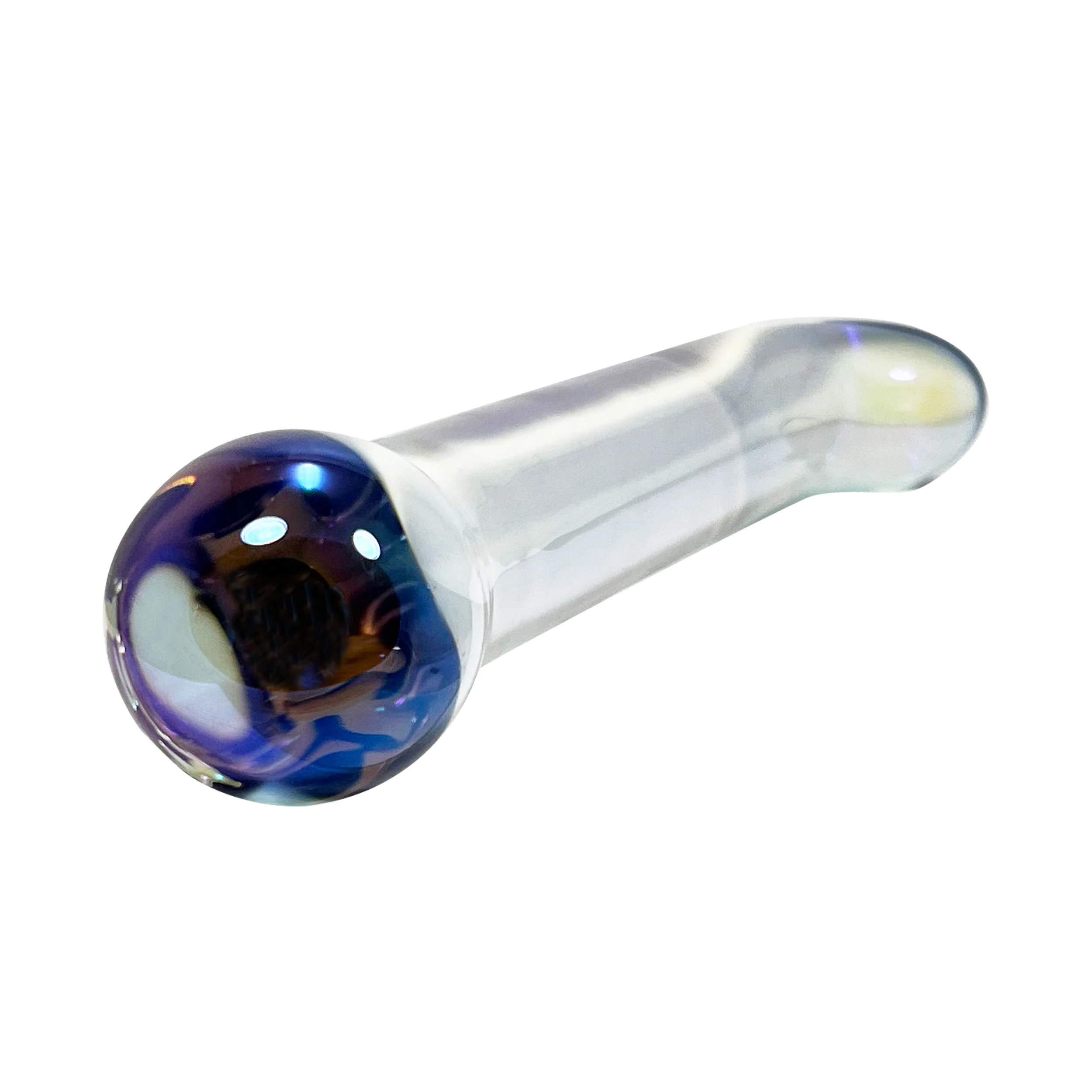 Fetish Pleasure Play Clear Glass Angled Wand - Image 2