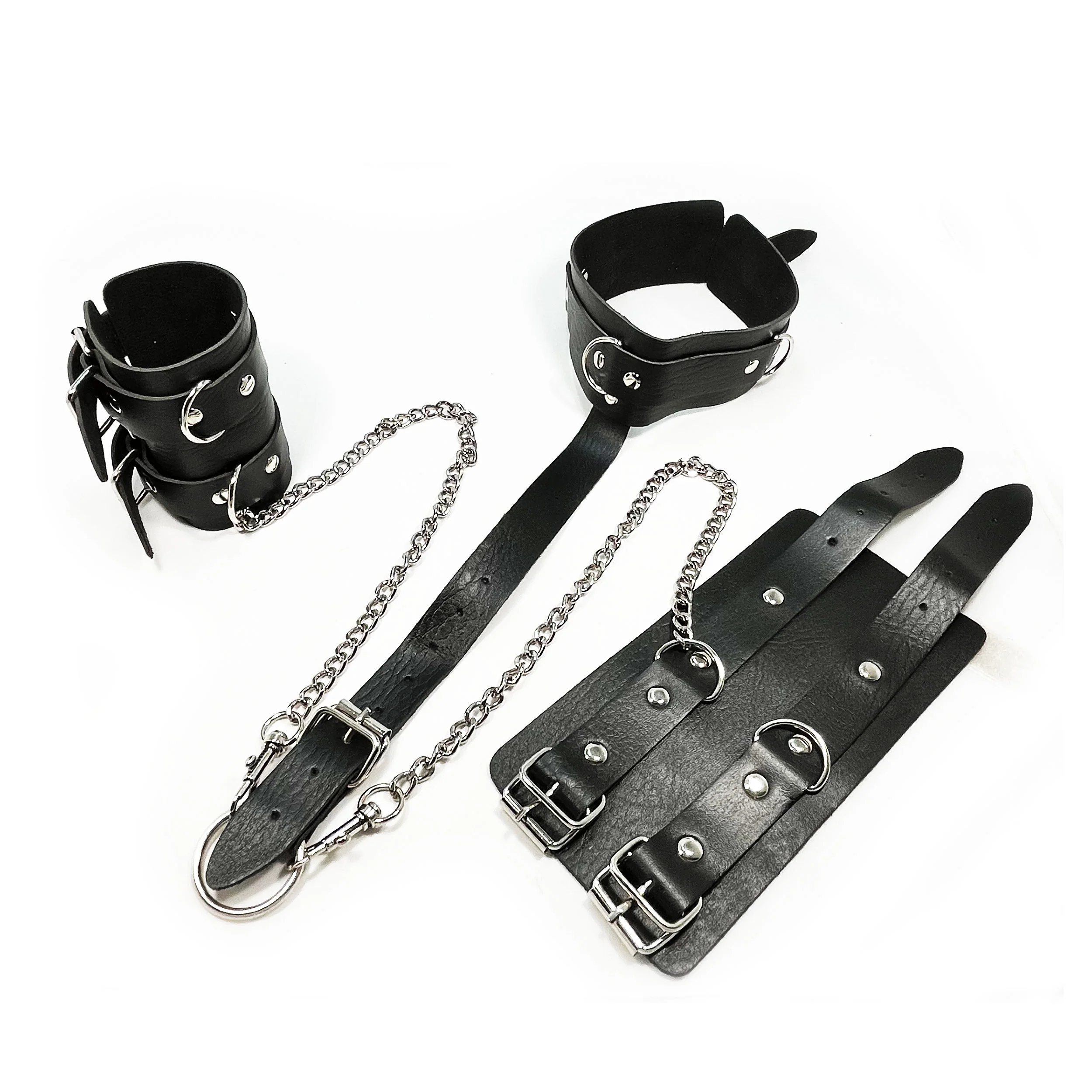 Fetish Pleasure Play Collar w/Wrist Restraints