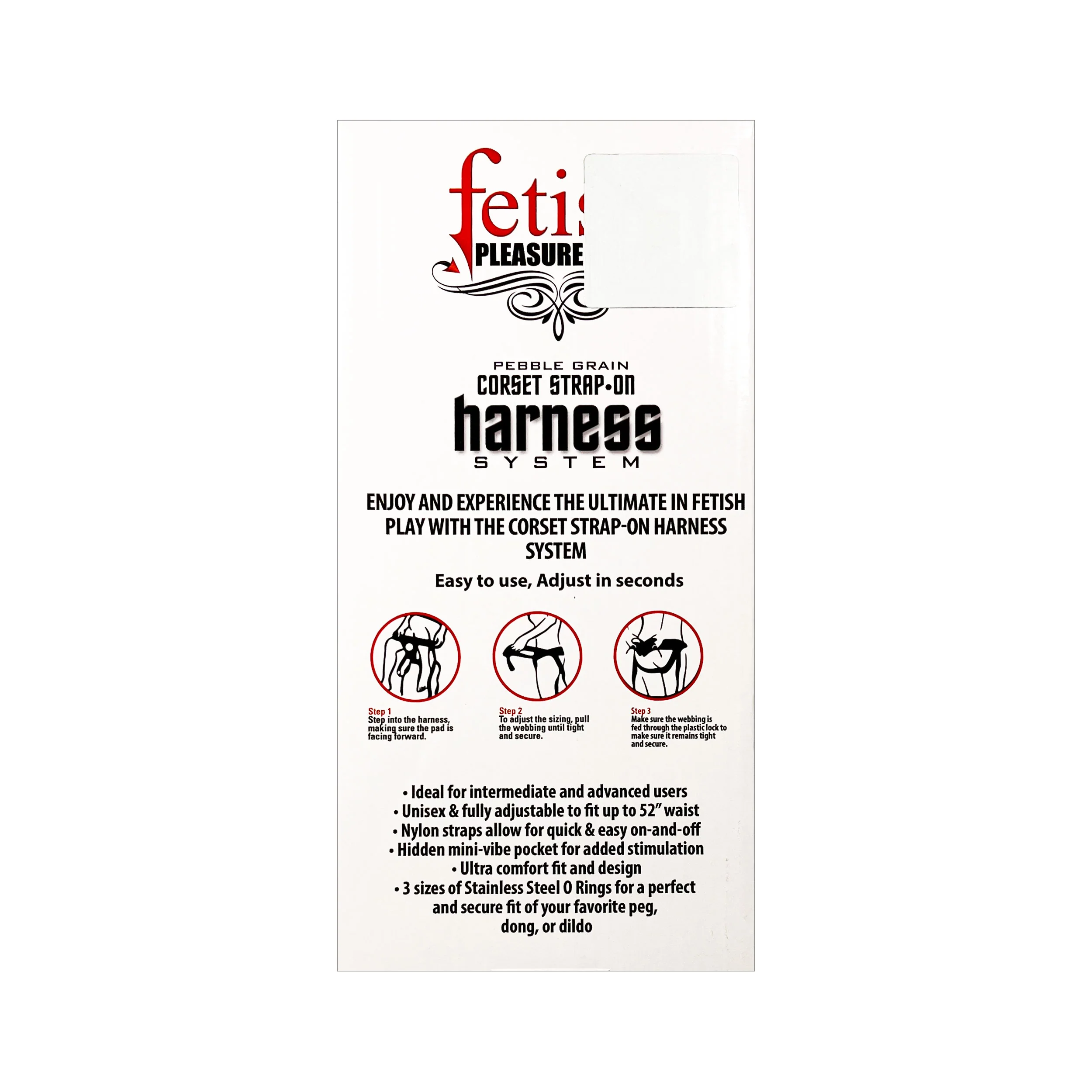 Fetish Pleasure Play Corset Strap-On Harness - Image 7