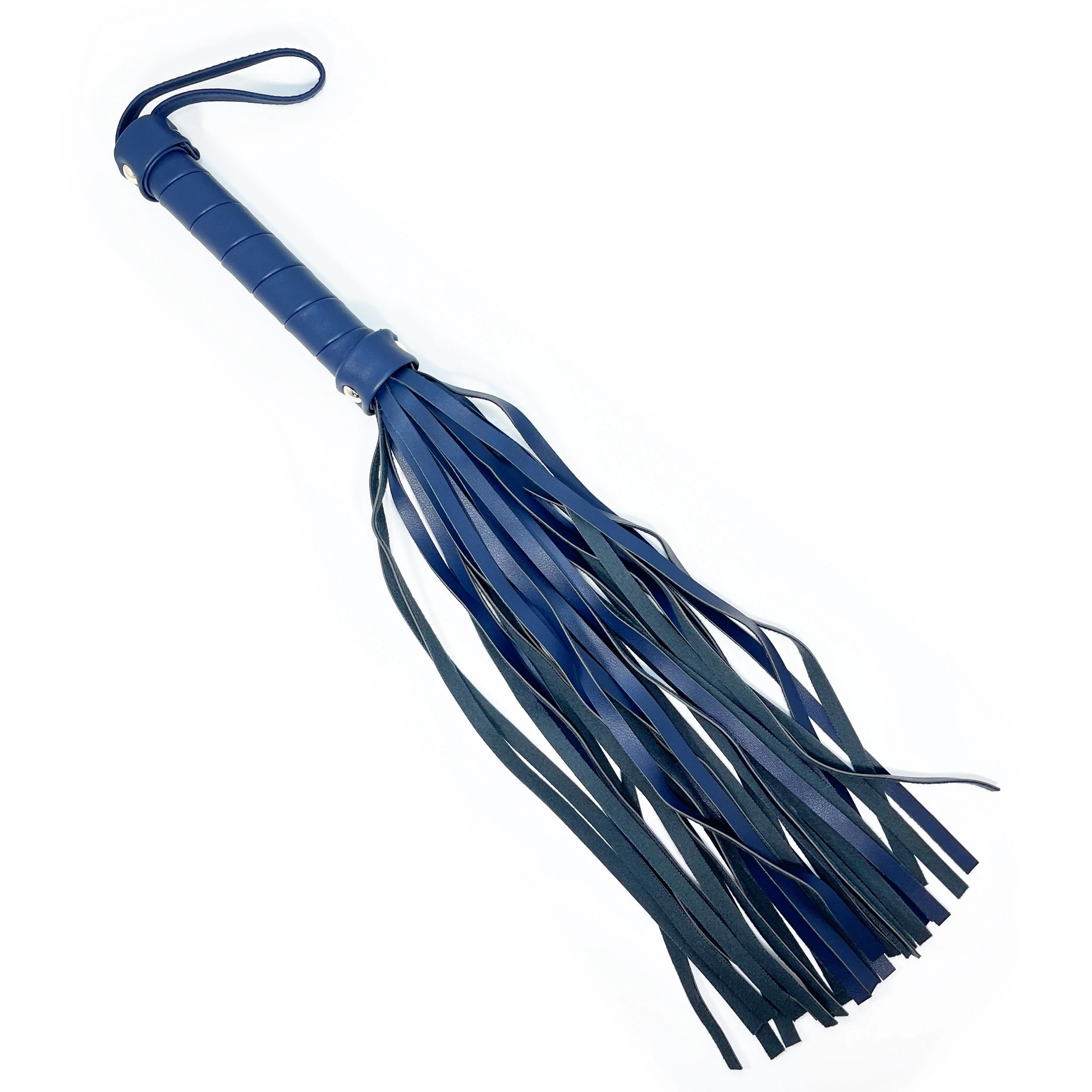 Fetish Pleasure Play Deluxe Leather Bondage Kit - Blue - Image 5