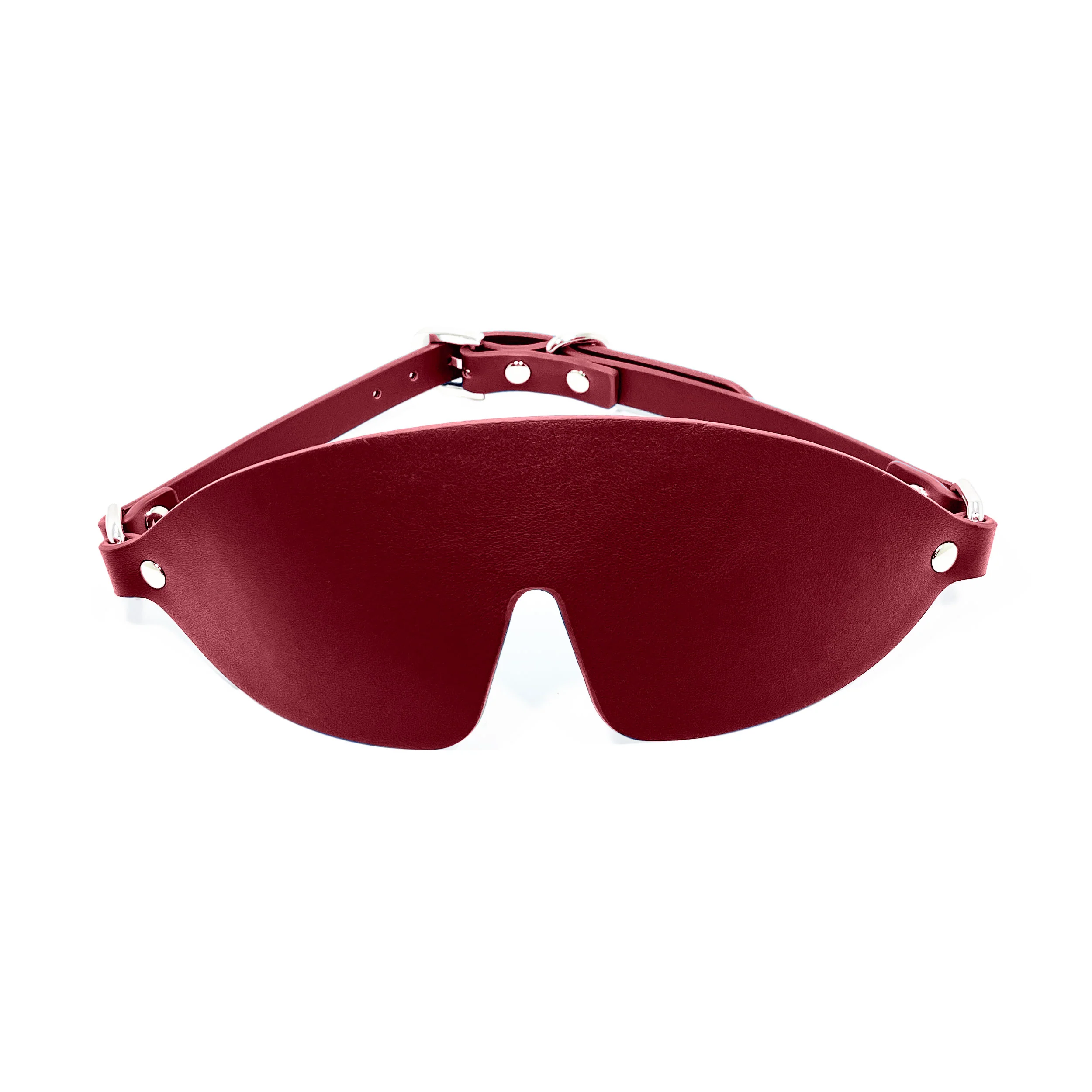 Fetish Pleasure Play Deluxe Leather Bondage Kit - Claret - Image 4