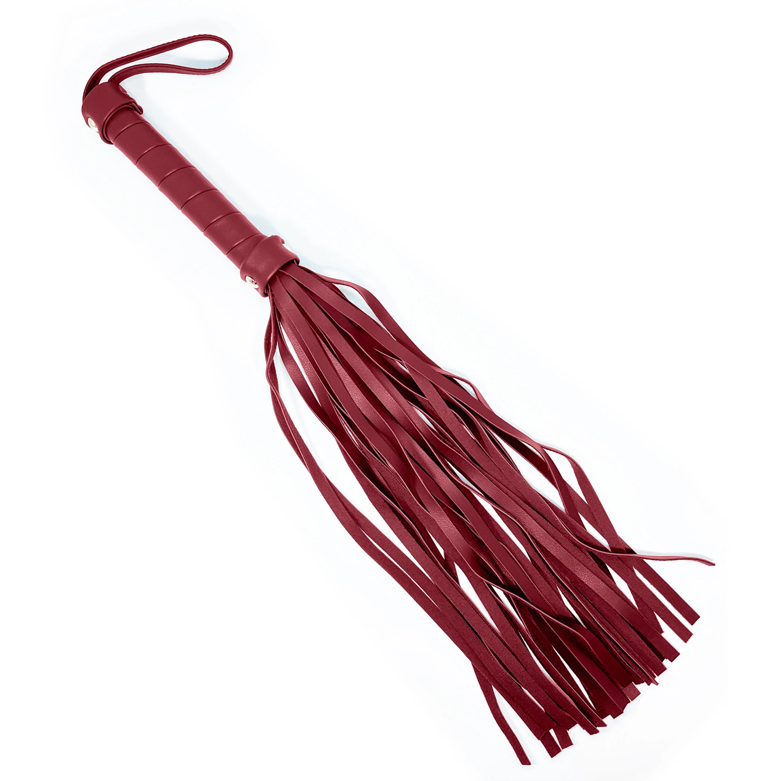 Fetish Pleasure Play Deluxe Leather Bondage Kit - Claret - Image 5