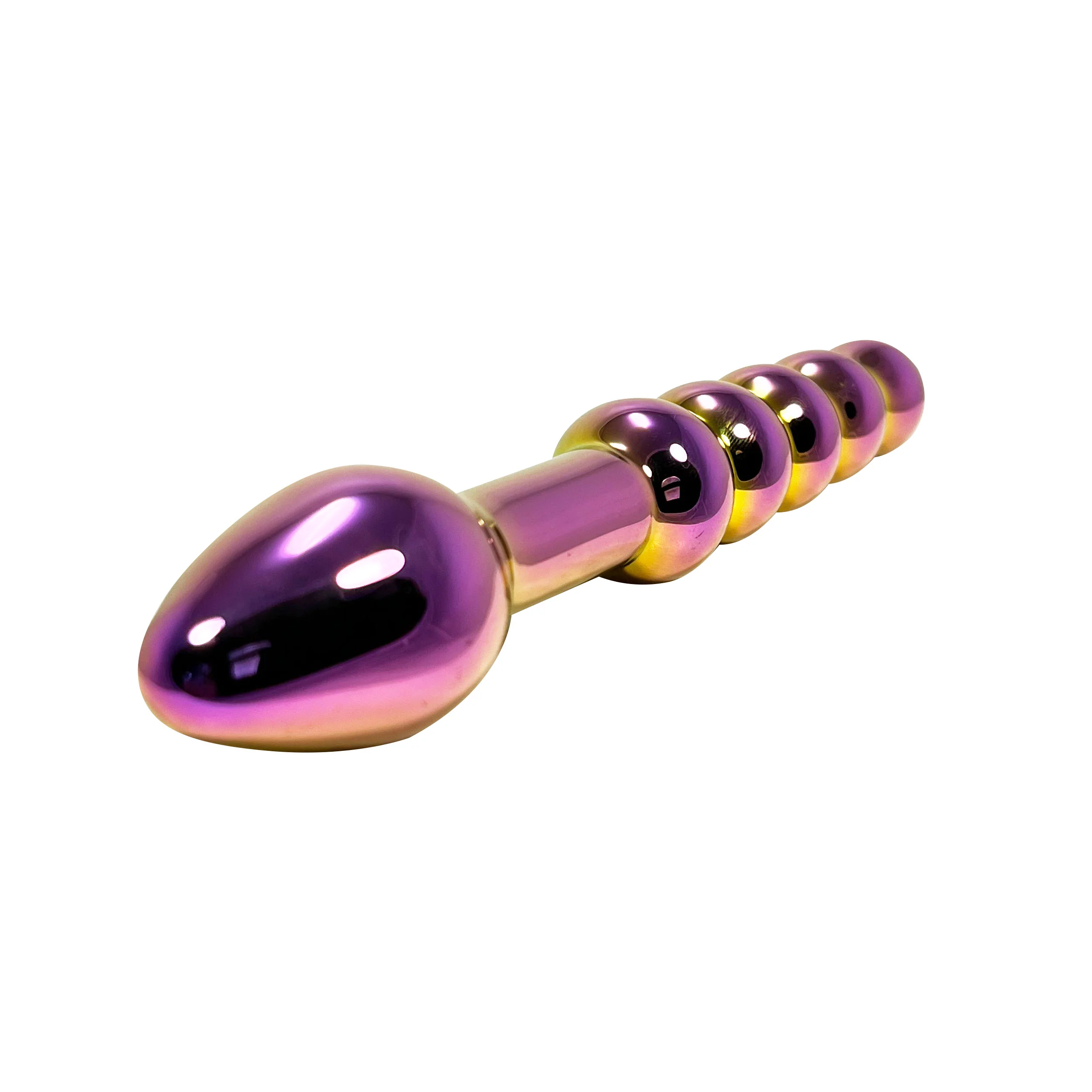Fetish Pleasure Play Iridescent Glass Dual Ended Wand - Image 2