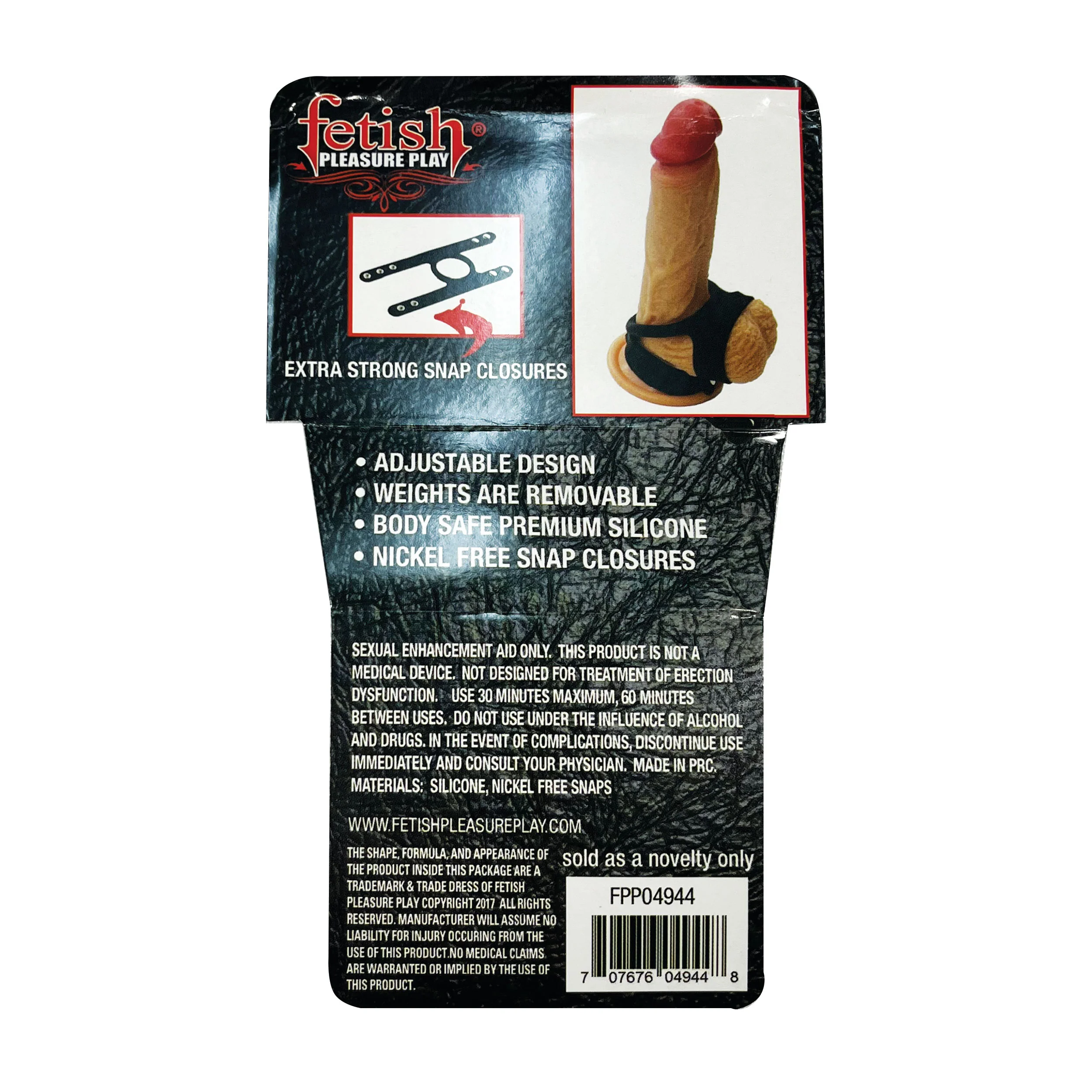 Fetish Pleasure Play Large Dual Enhancer Cage - Image 4