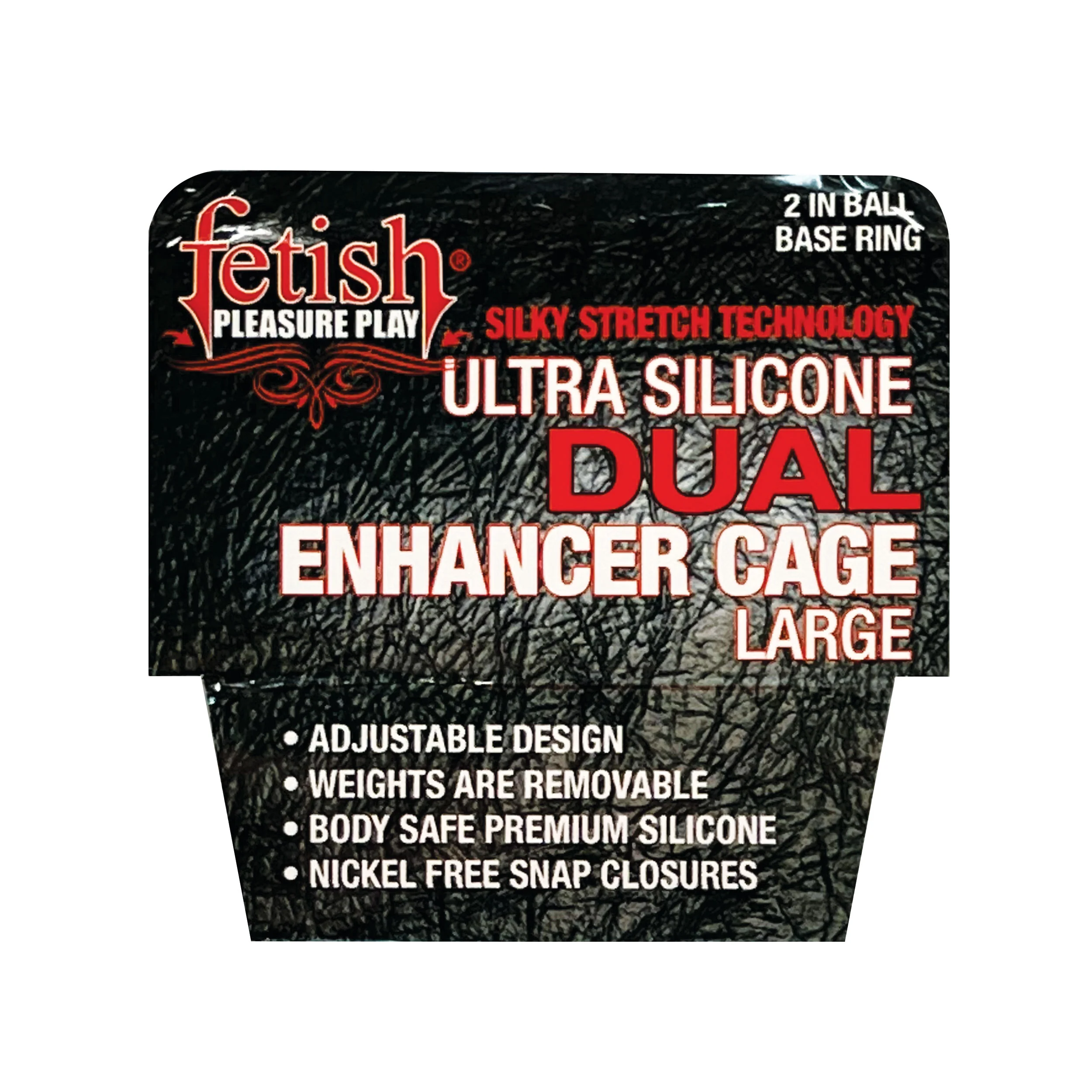 Fetish Pleasure Play Large Dual Enhancer Cage - Image 5