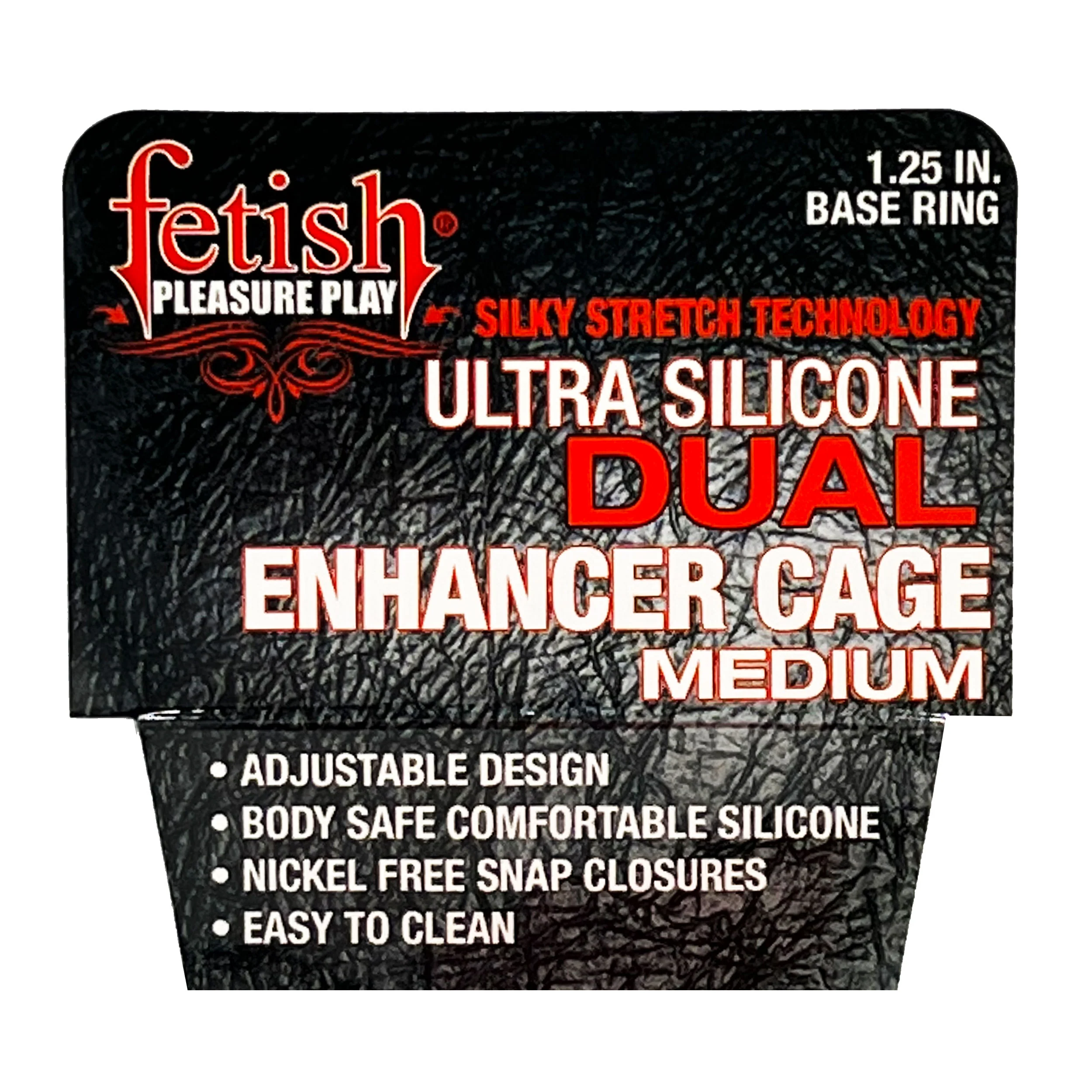 Fetish Pleasure Play Medium Dual Enhancer Cage - Image 5