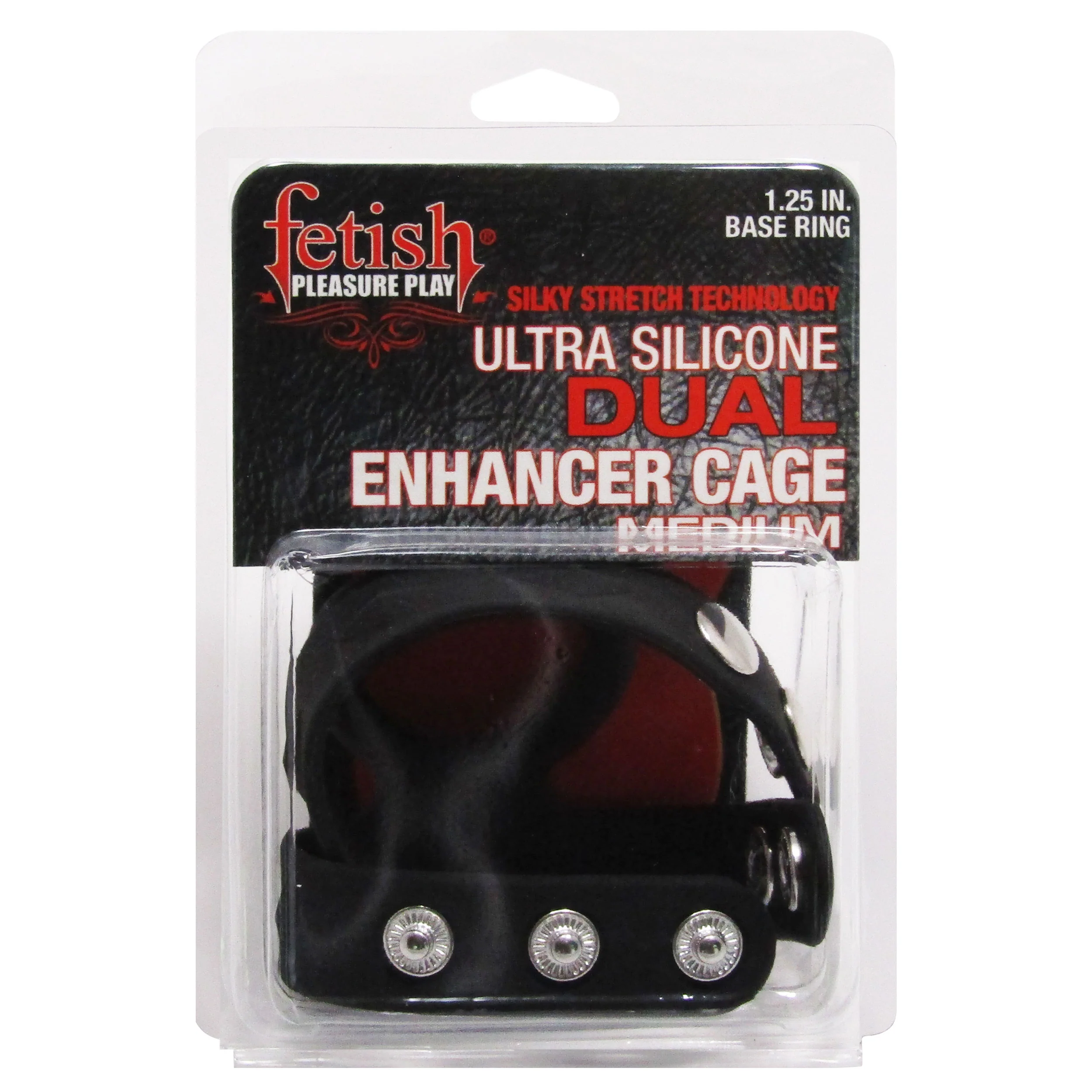 Fetish Pleasure Play Medium Dual Enhancer Cage - Image 6