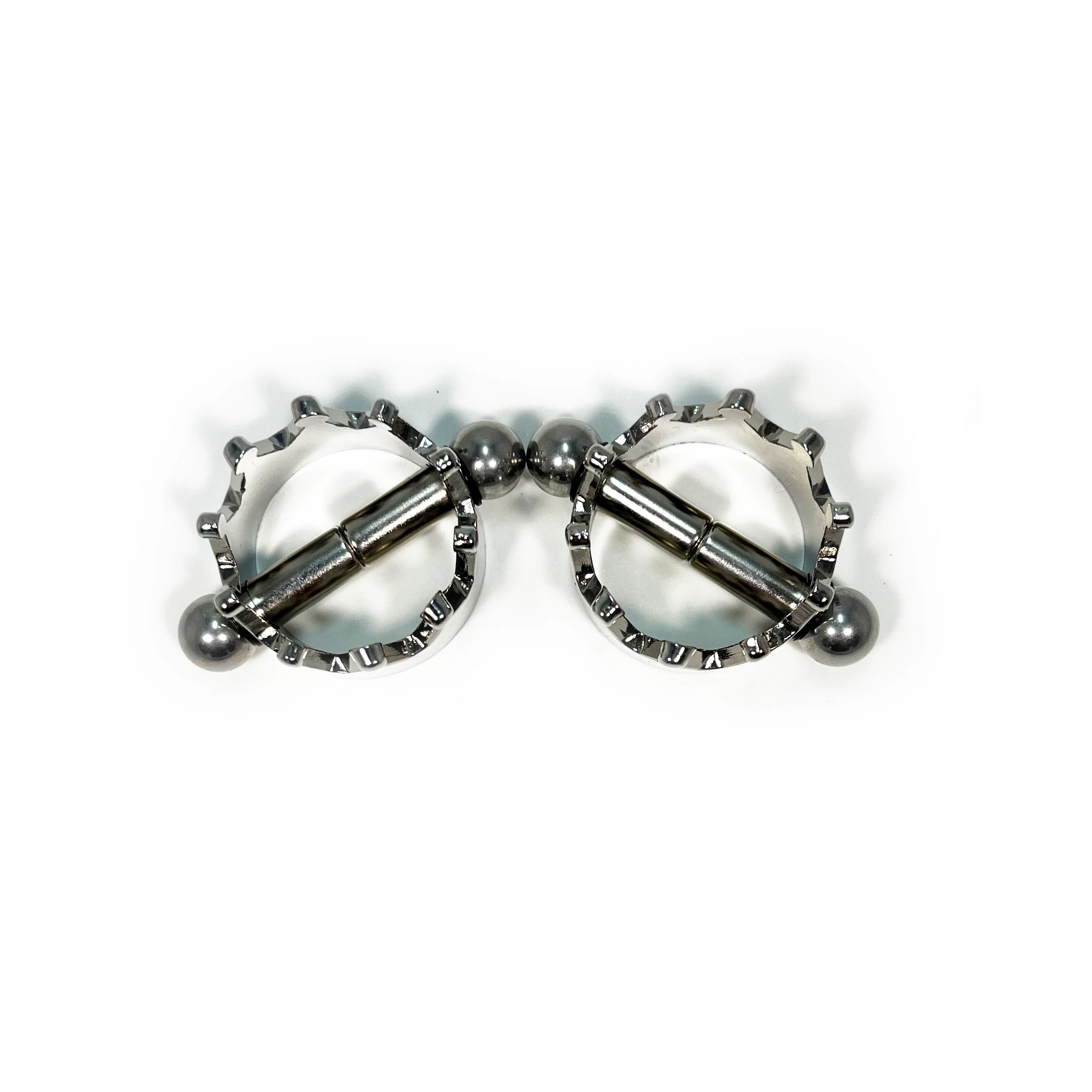 Fetish Pleasure Play Nipple Clamp Crown Shaped - Image 2