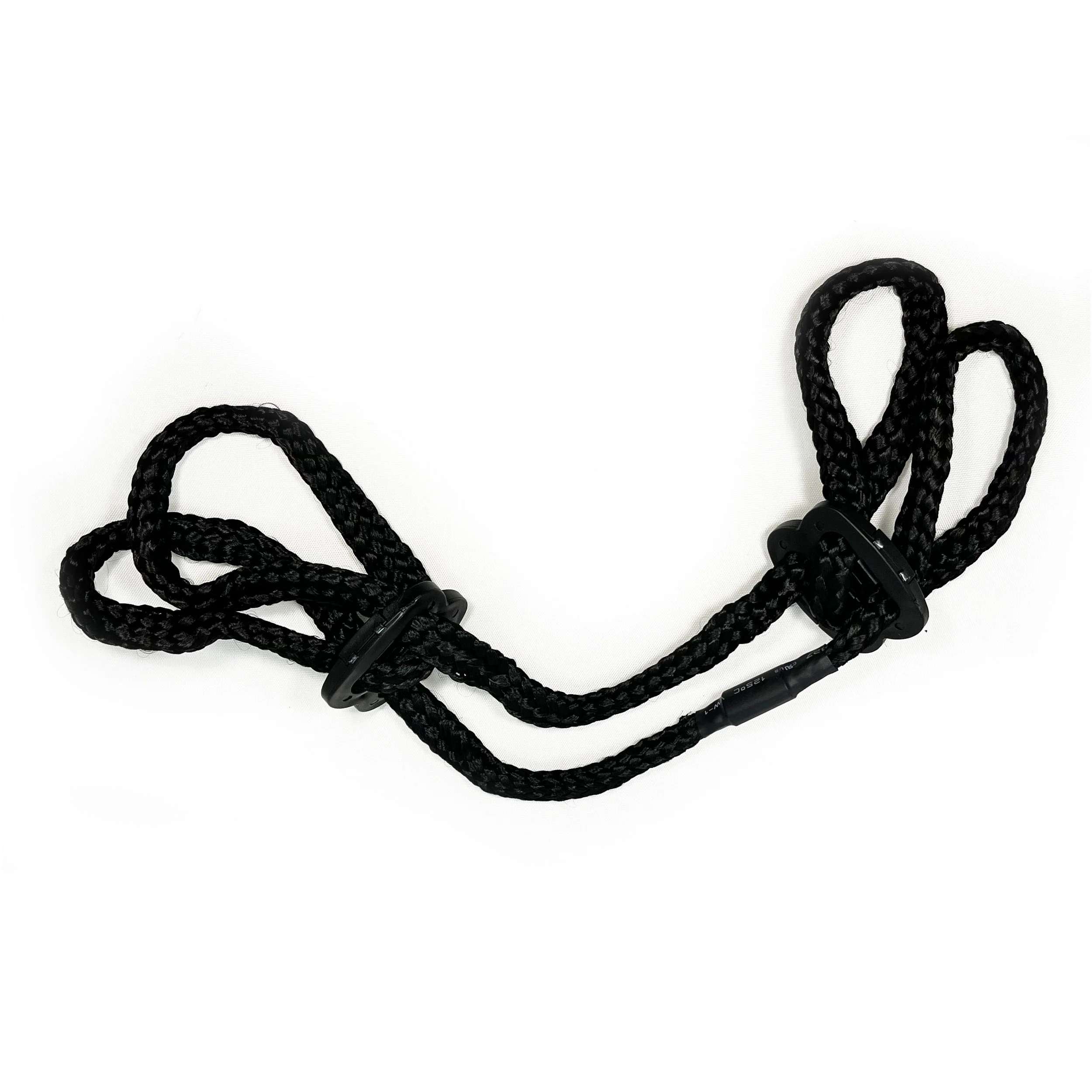 Fetish Pleasure Play Silky Black Rope Cuffs - Image 2