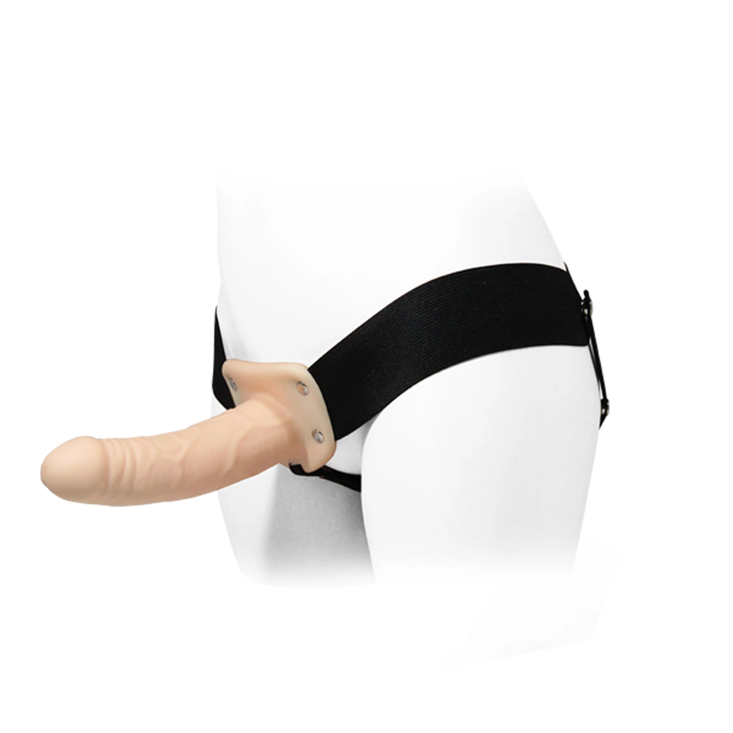 Fetish Pleasure Play Strap-On Harness System w/6" Dong