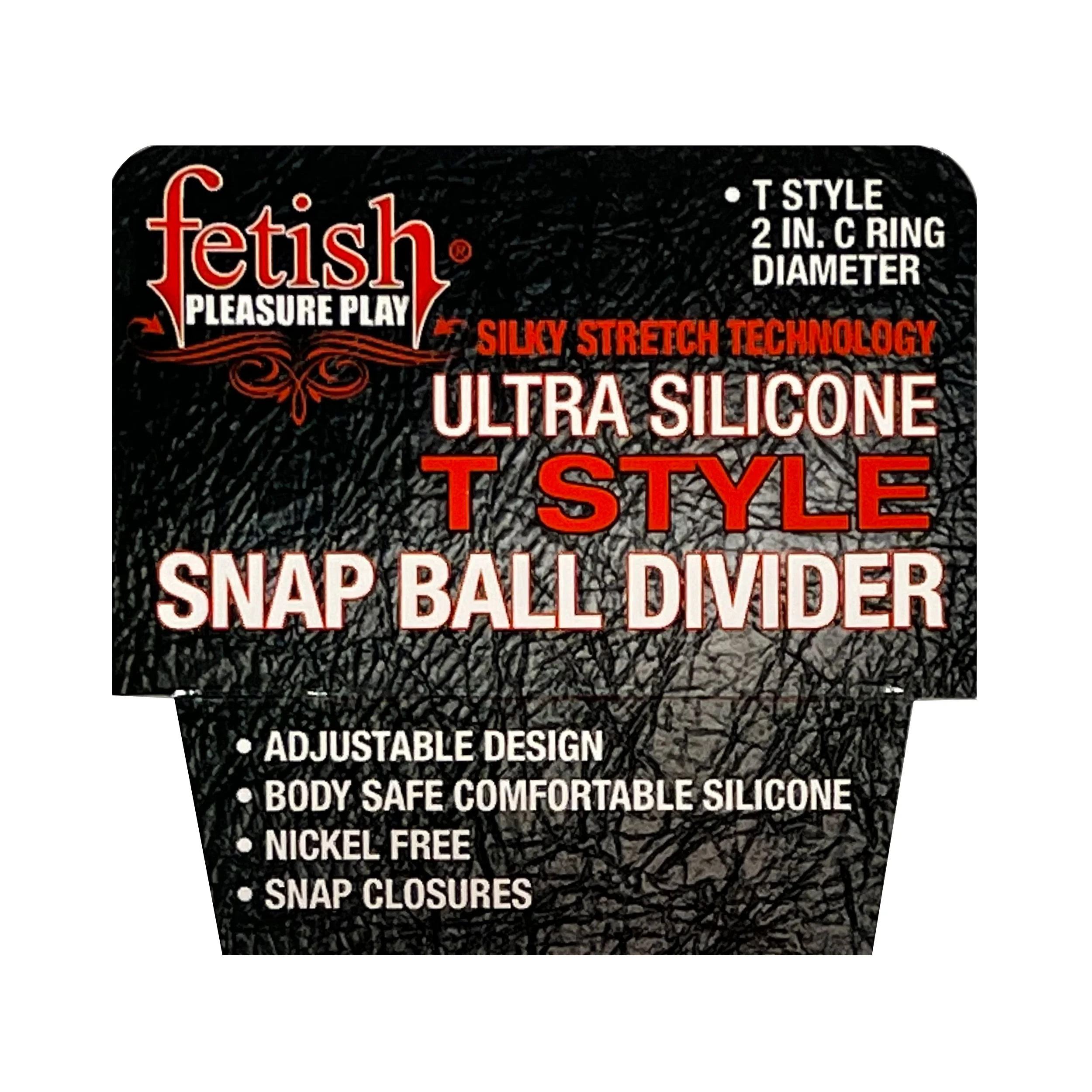 Fetish Pleasure Play T-Style Snap Ball Divider - Image 5