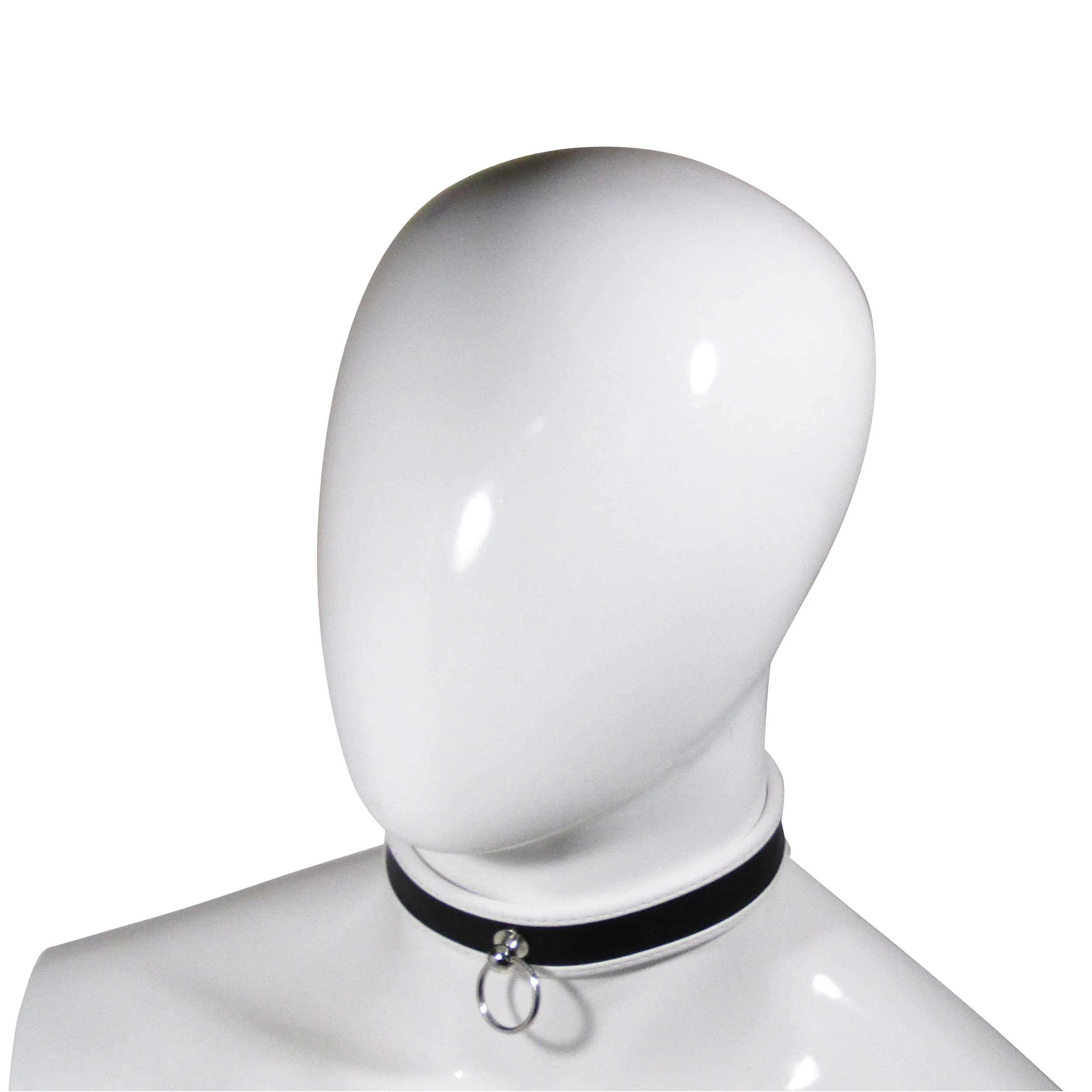 Fetish Pleasure Play White/Black Collar - Image 2