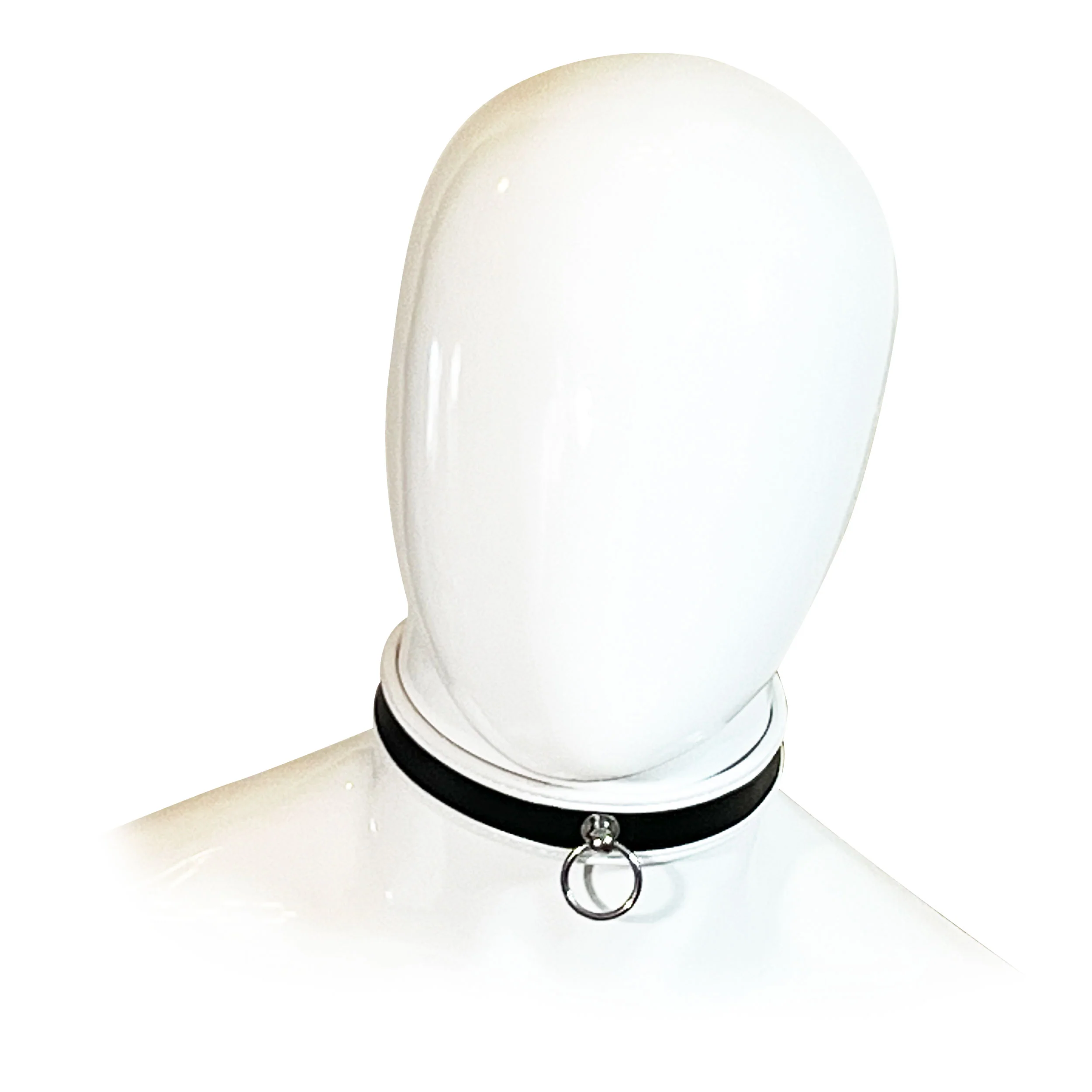 Fetish Pleasure Play White/Black Collar - Image 3