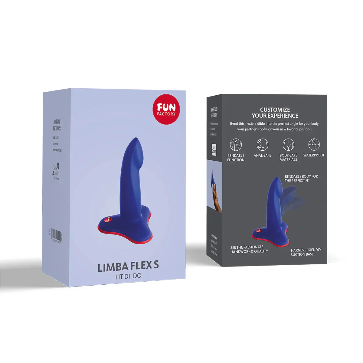 Fun Factory Limba Flex Small Fit Dildo in Electric Blue - Image 4