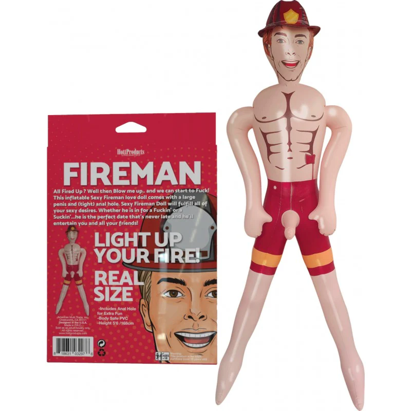 Fireman Blow Up Doll - Image 2