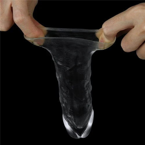 Flawless Clear Penis Sleeve, Add 1 Inch - Image 4