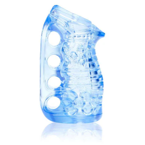 Fleshskins Blue Ice Sleeve with Drying Stand by Fleshlight