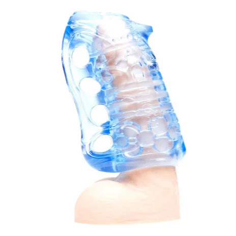 Fleshskins Blue Ice Sleeve with Drying Stand by Fleshlight - Image 3