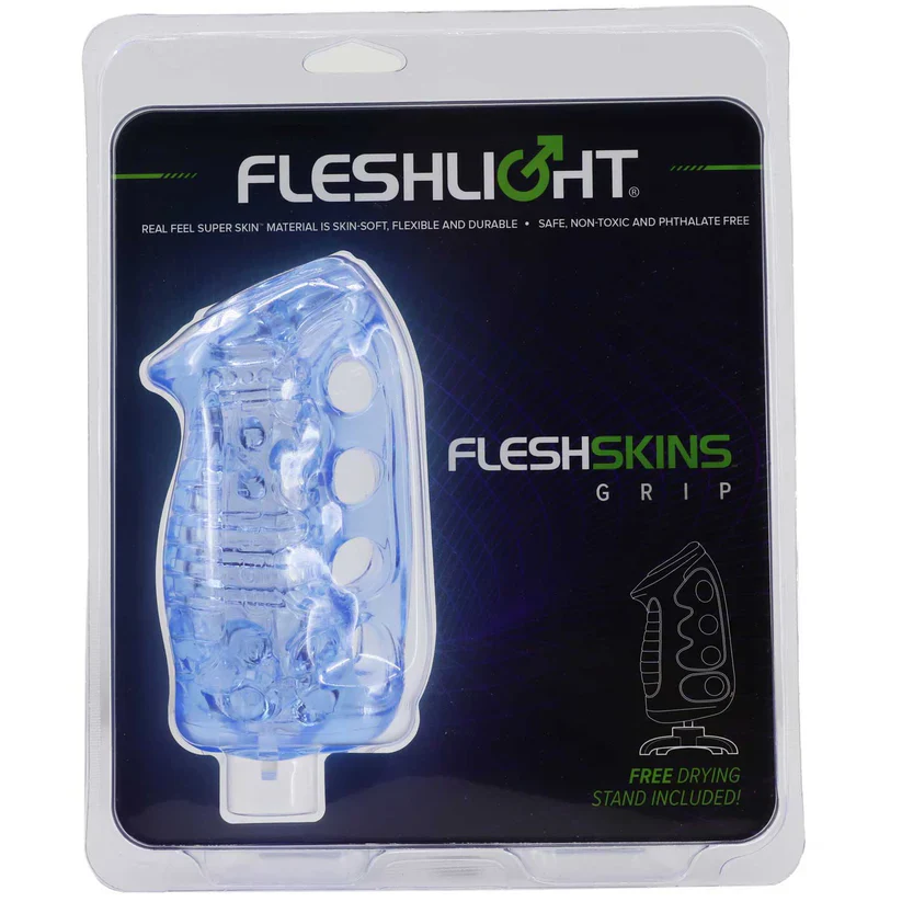 Fleshskins Blue Ice Sleeve with Drying Stand by Fleshlight - Image 5