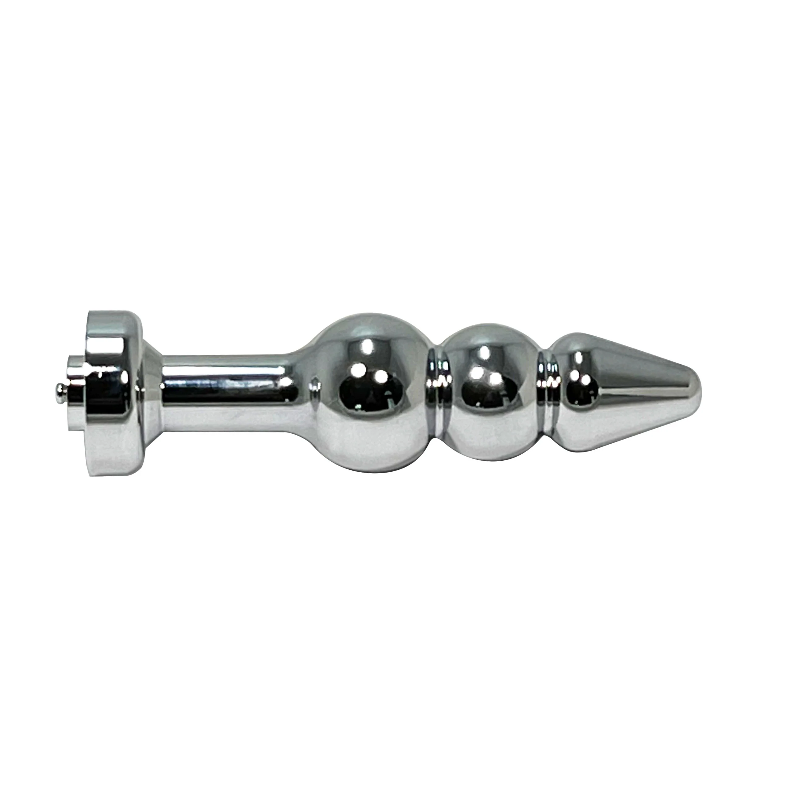 FETISH PLEASURE PLAY ELECTRO SHOCK METAL TAPERED BULB ANAL PLUG