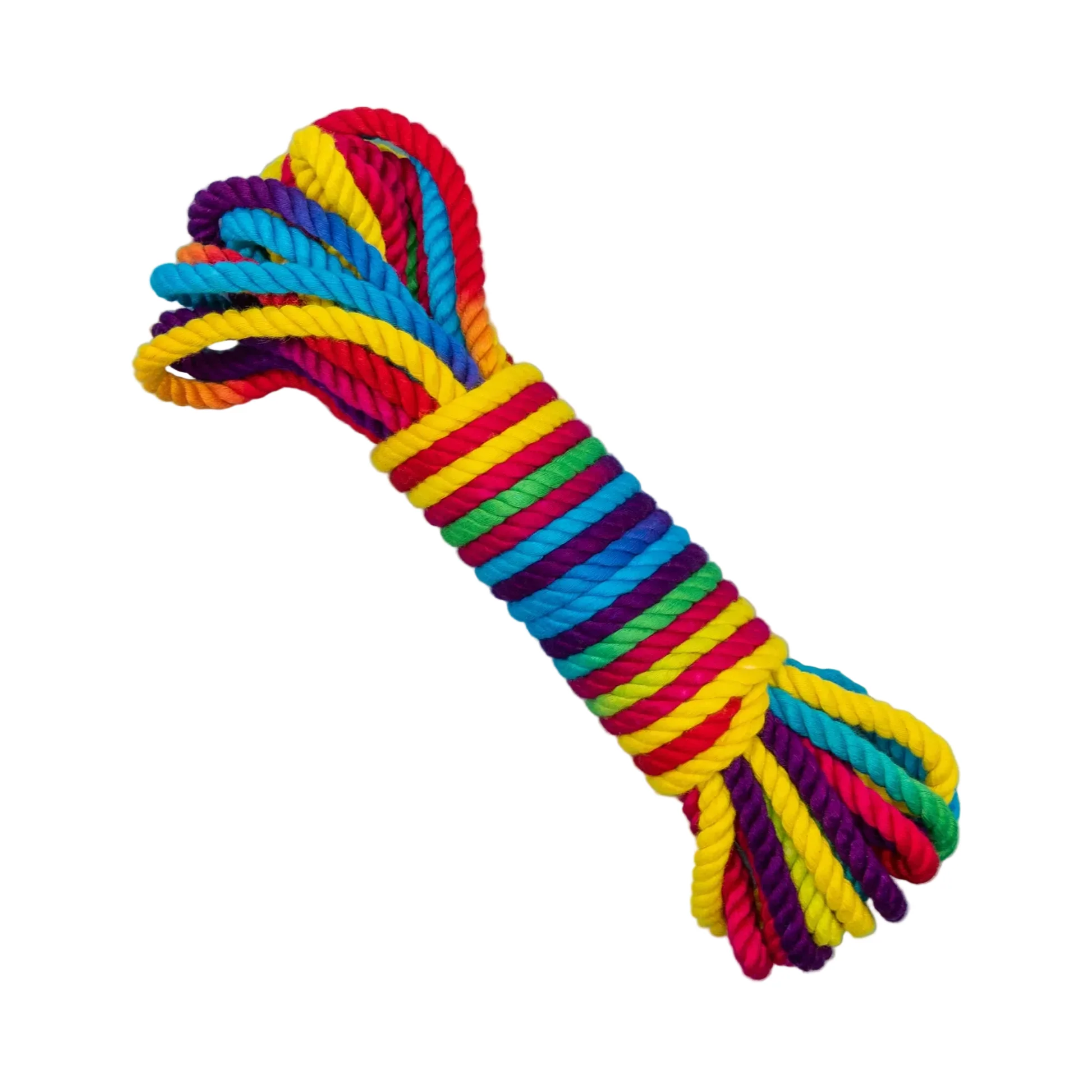 Funfetti Rainbow Bamboo Silk Bondage Rope