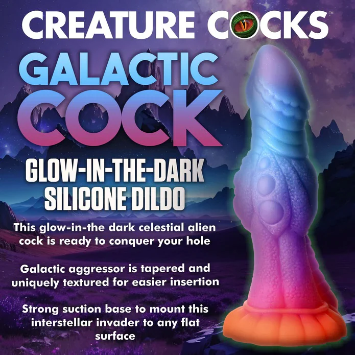 GALACTIC COCK ALIEN CREATURE GLOW-IN-THE-DARK DILDO - Image 3