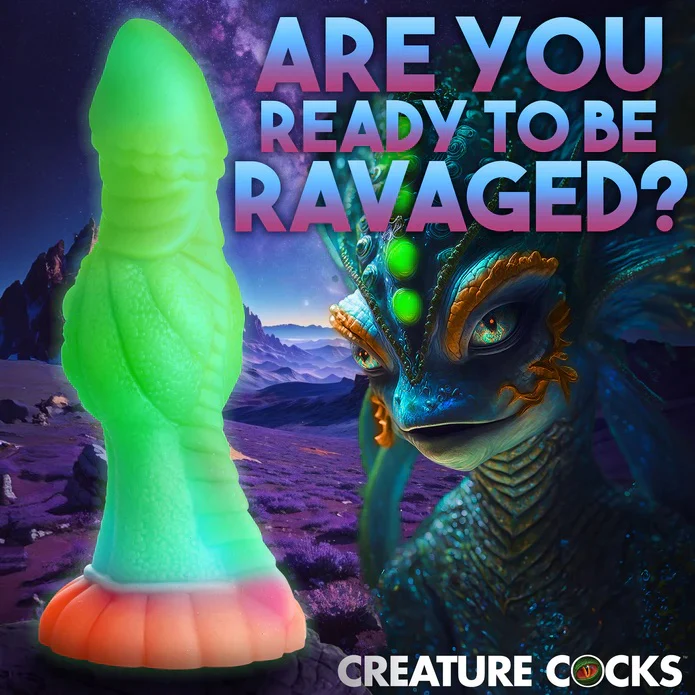 GALACTIC COCK ALIEN CREATURE GLOW-IN-THE-DARK DILDO - Image 4