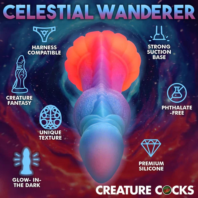 GALACTIC COCK ALIEN CREATURE GLOW-IN-THE-DARK DILDO - Image 7