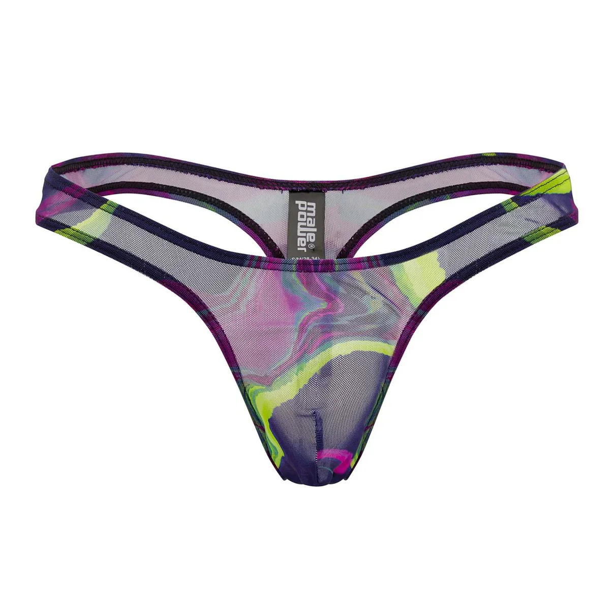 Galactic Sheer Bong Thong Printed, Purple - Image 3