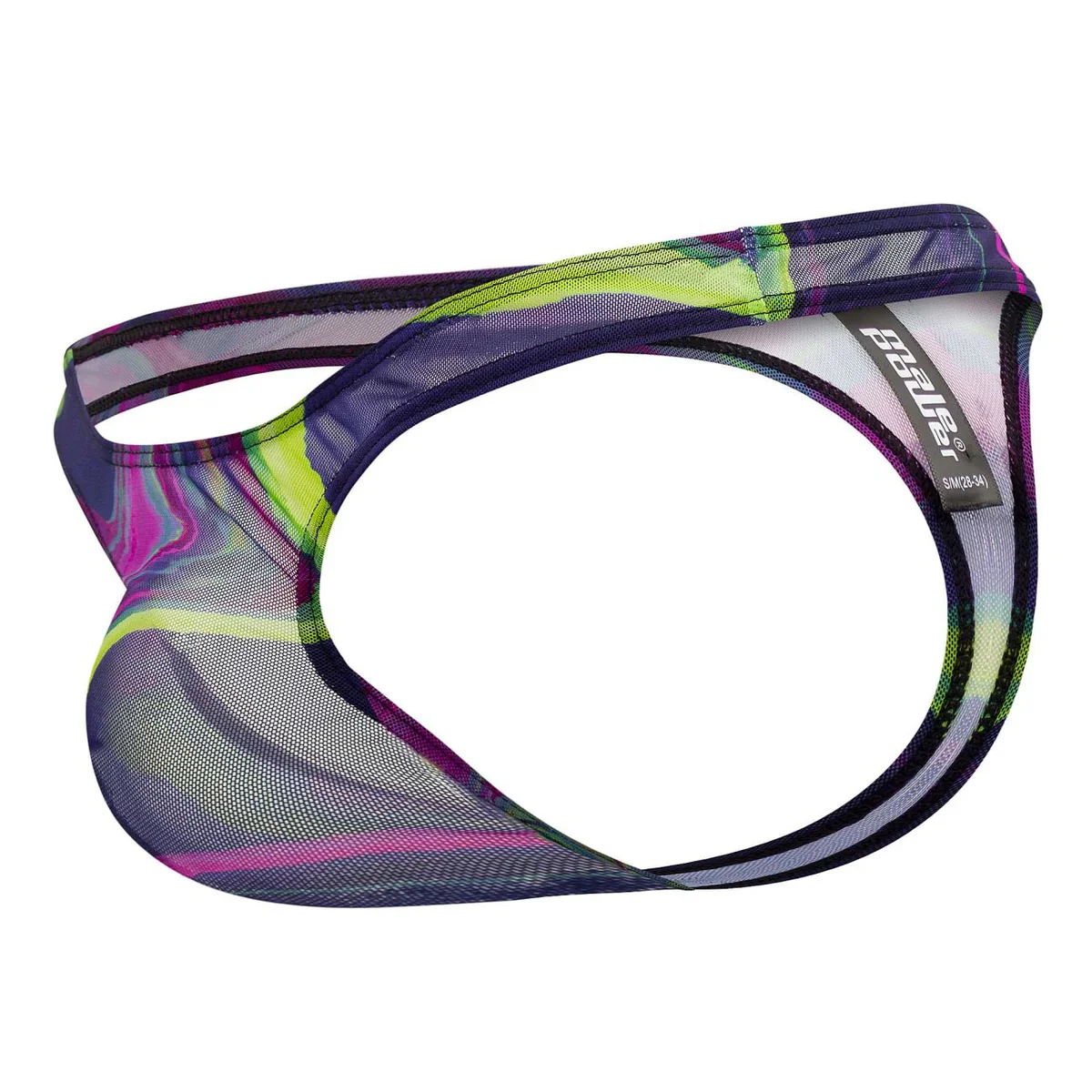 Galactic Sheer Bong Thong Printed, Purple - Image 4