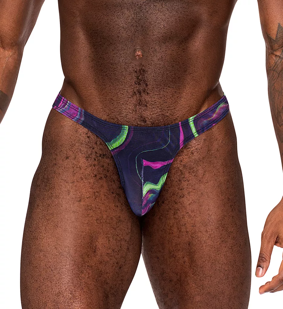 Galactic Sheer Bong Thong Printed, Purple - Image 7
