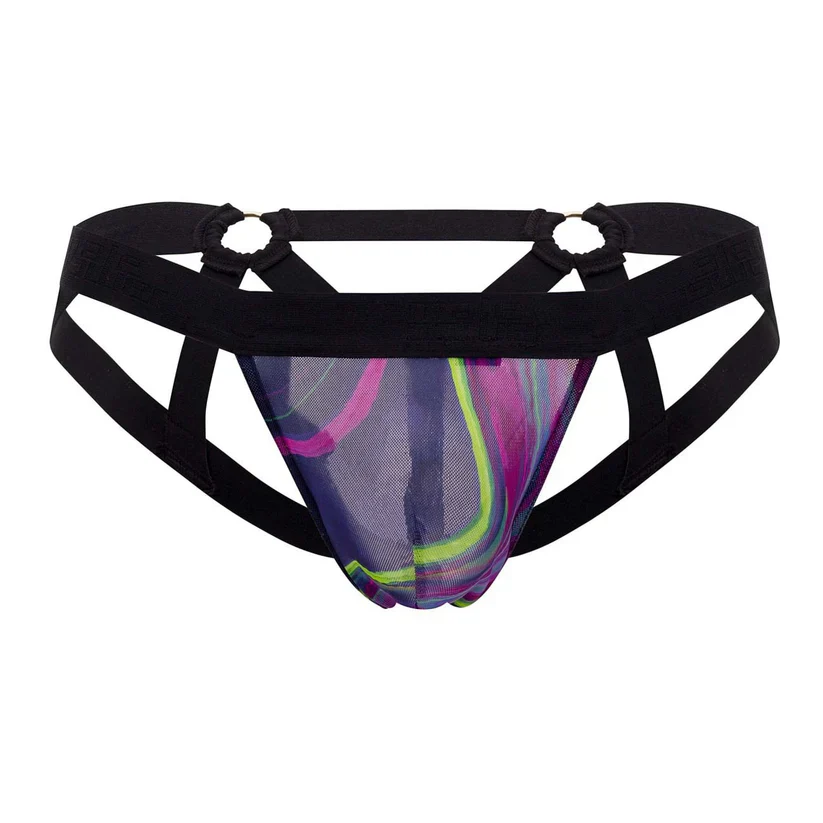 Galactic Sheer Strappy Ring Jock, Purple, L/XL - Image 3