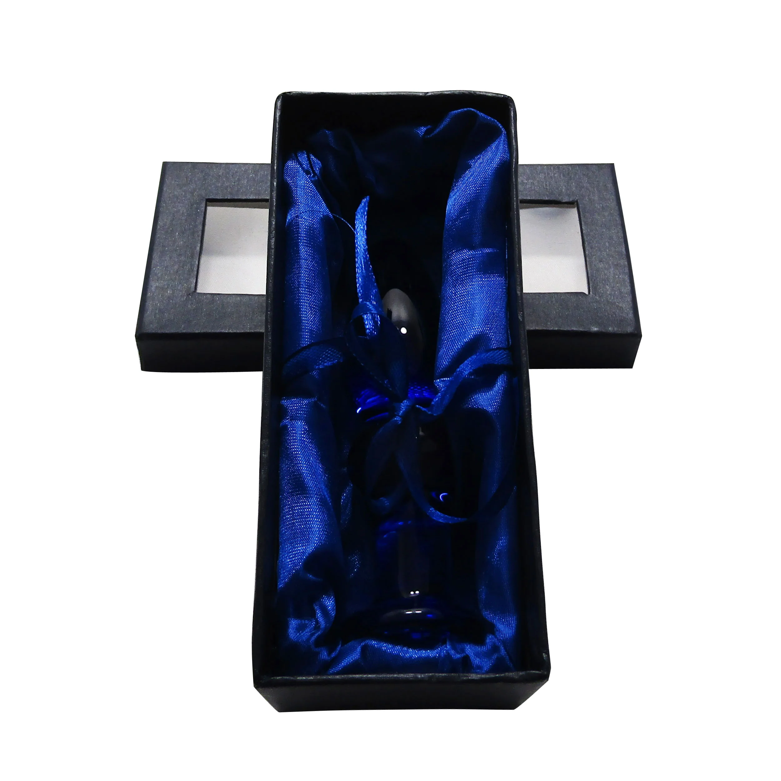 Glass Erotic Play Blue Beaded Probe - Image 2