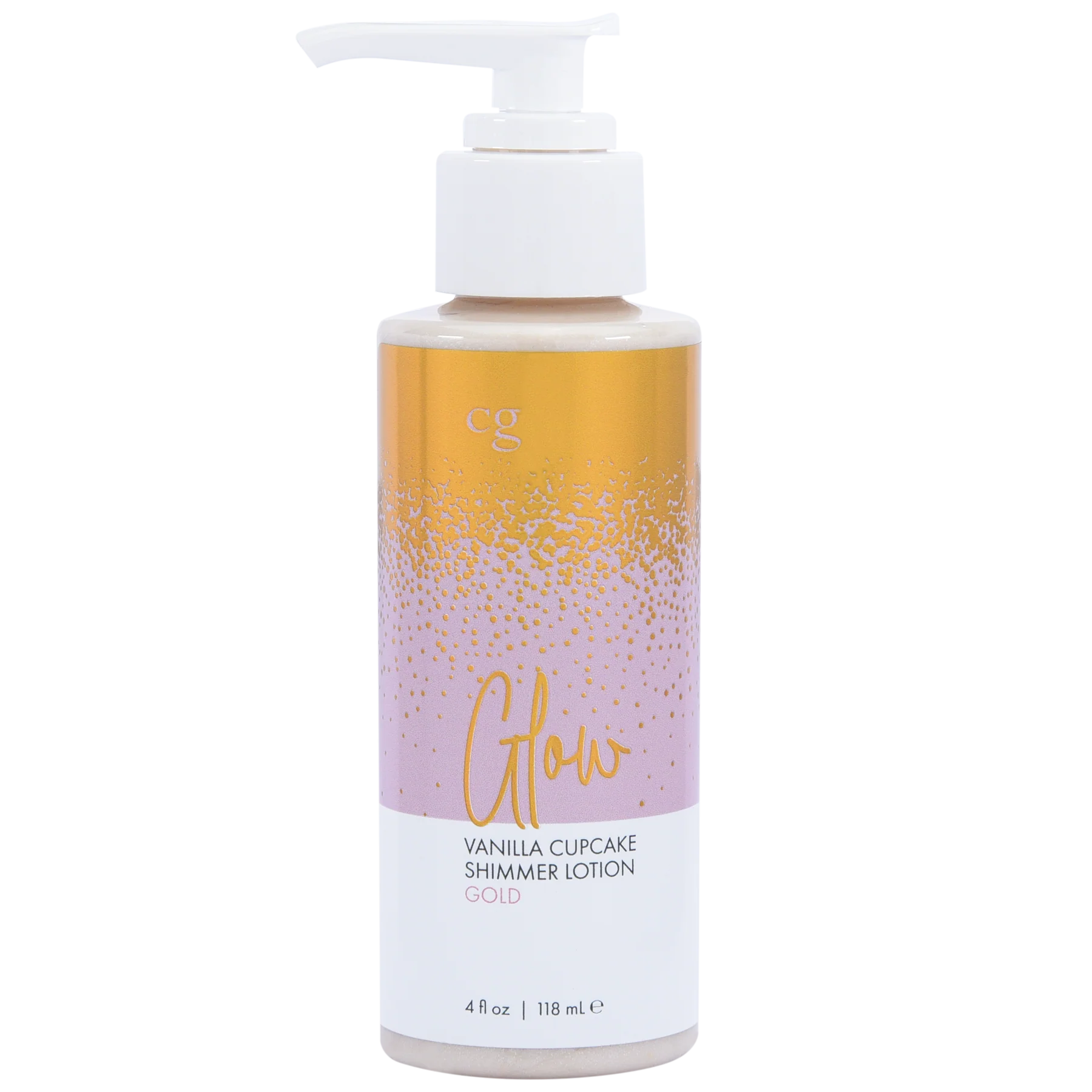 Glow Vanilla Cupcake Shimmer Lotion Gold - 4 oz