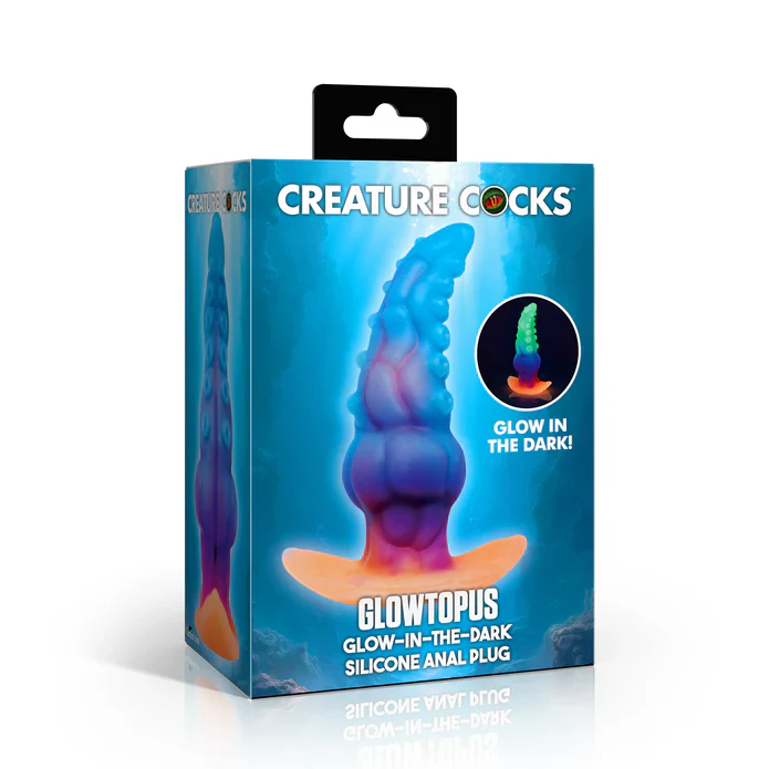 Glowtopus Glow-in-the-Dark Silicone Anal Plug by Creature Cocks - Image 6