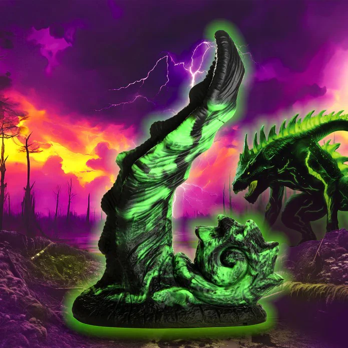 Glowzilla Glow-In-The-Dark Silicone Dildo - Image 2