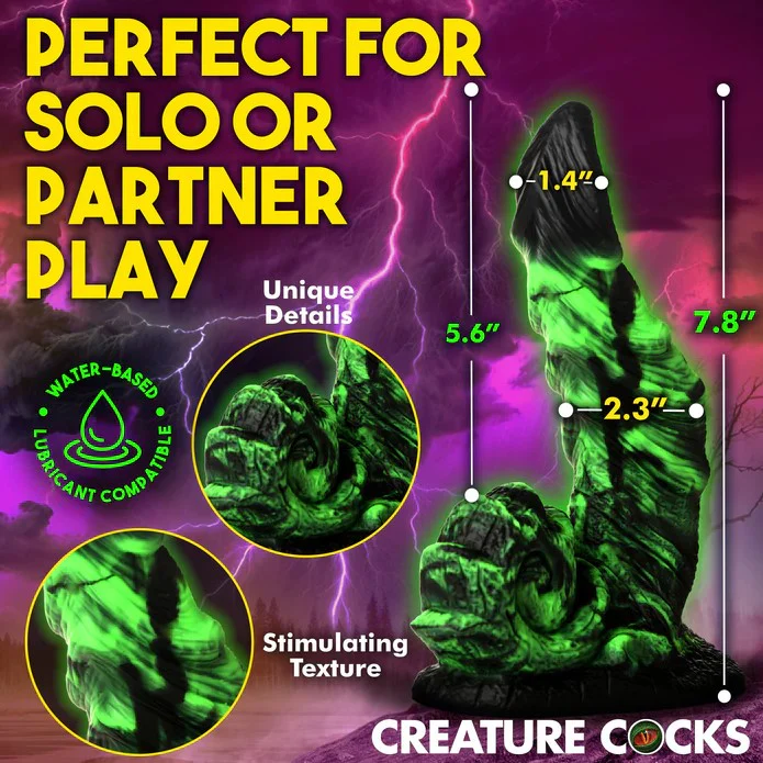 Glowzilla Glow-In-The-Dark Silicone Dildo - Image 3