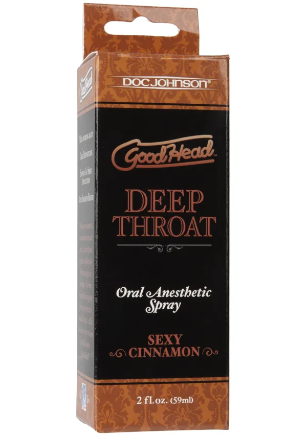 GoodHead Deep Throat Spray in Cinnamon 2oz - Image 2