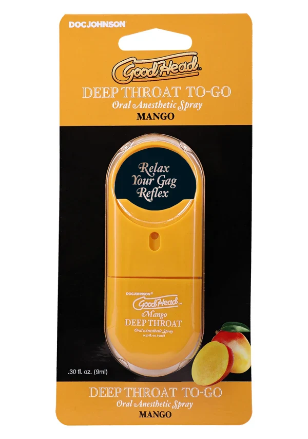 GoodHead Deep Throat To-Go Spray in Mango .3oz - Image 2