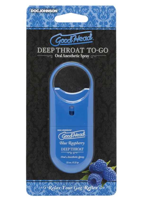GoodHead Deep Throat To-Go Spray in Raspberry .3oz - Image 2