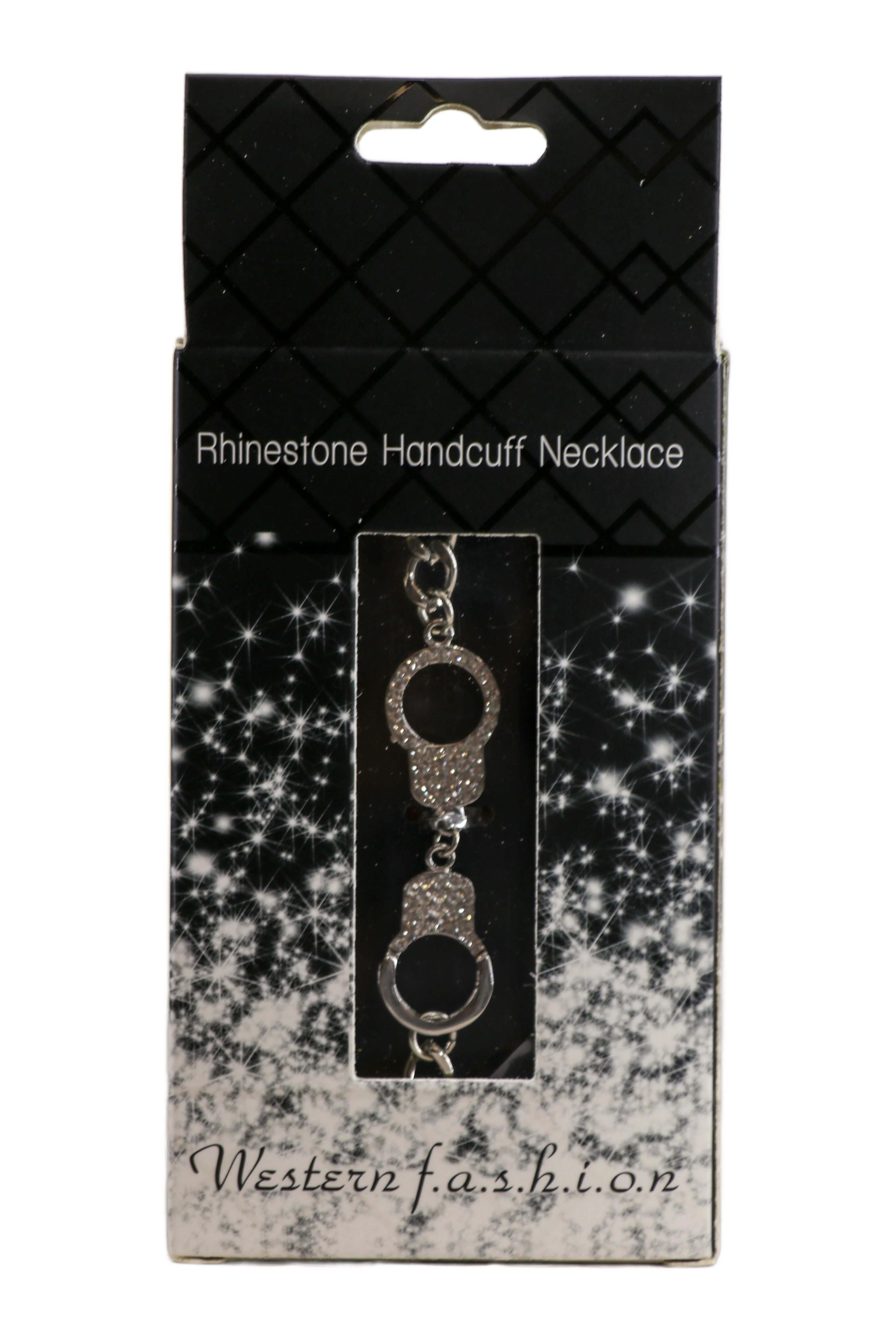 Handcuff Choker Necklace, Silver, One Size - Image 4