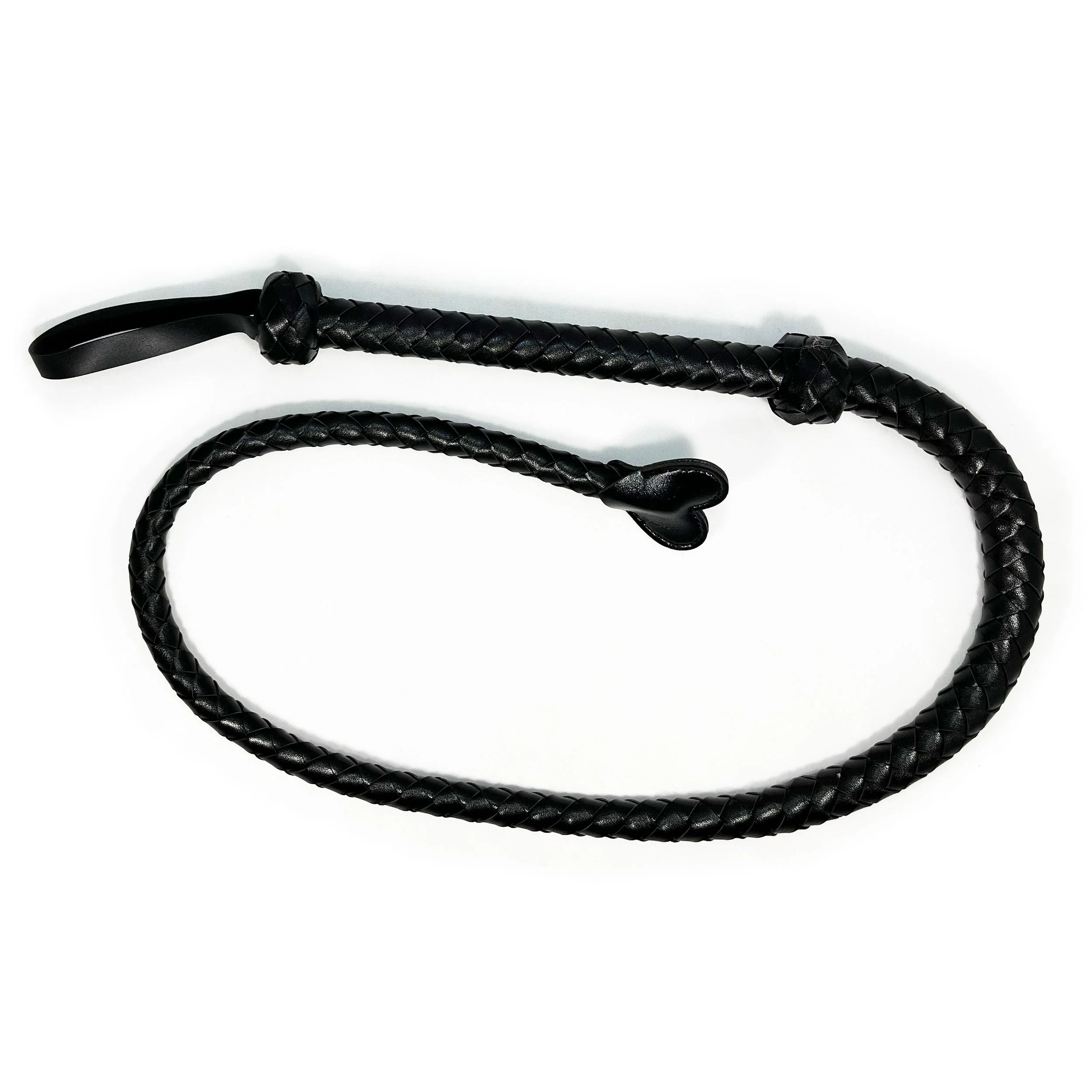 Heart Tail Whip by Fetish Pleasure Play in Black - Image 2