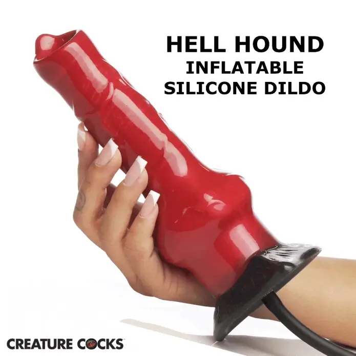 Hell Hound Inflatable Silicone Dildo by Creature Cocks - Image 3